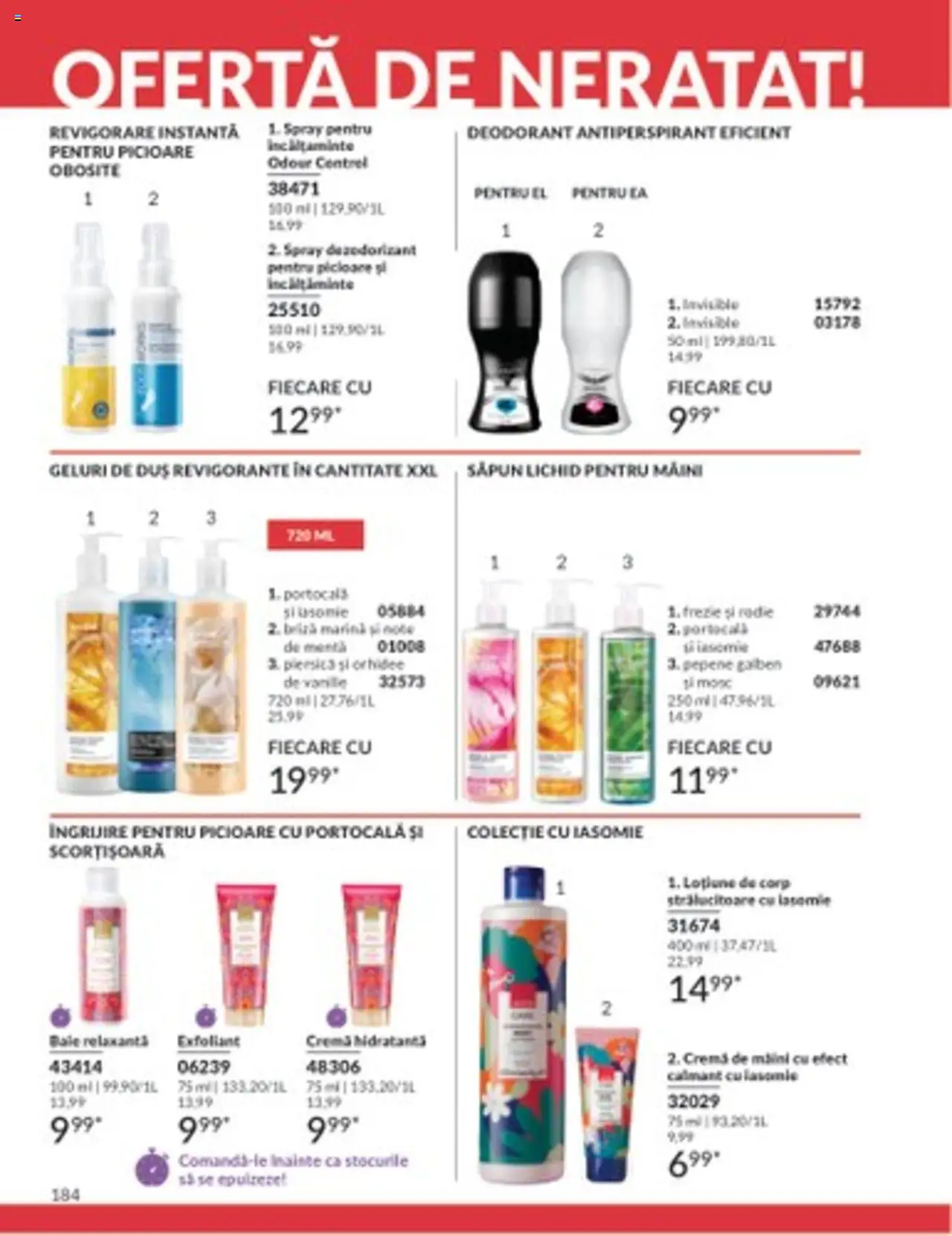 Catalog Avon 1 - 31 Martie 2025 | Pagina 184 | Produse: Cremă, Săpun, Antiperspirant, Săpun lichid