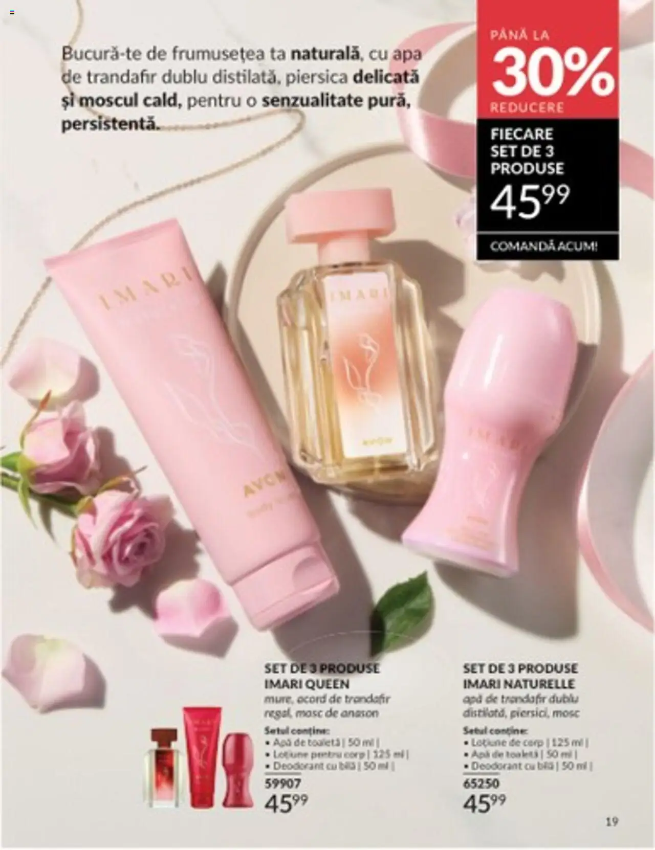 Catalog Avon 1 - 31 Martie 2025 | Pagina 19 | Produse: Piersică, Trandafir, Toaletă, Deodorant