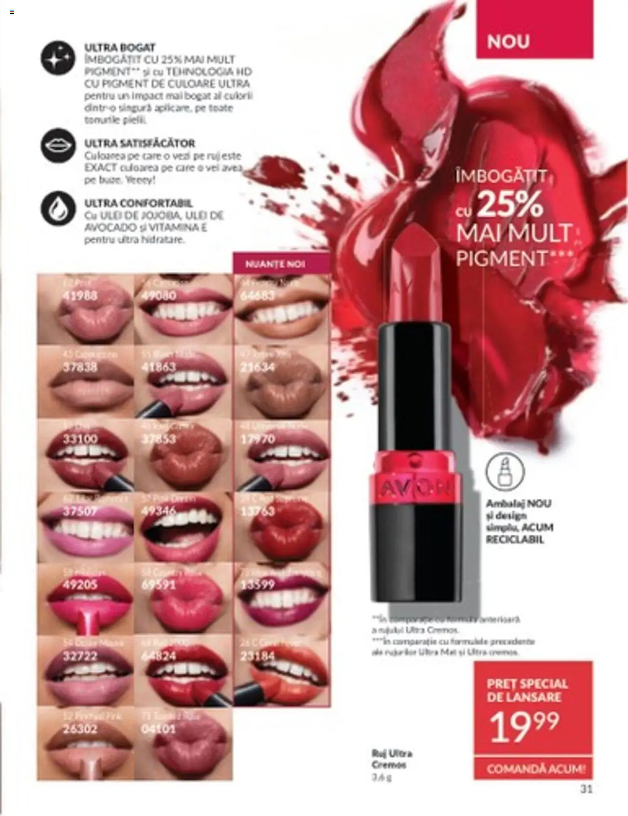 Catalog Avon 1 - 31 Martie 2025 | Pagina 31 | Produse: Ruj, Peluş Köpek Yatağı, Avocado