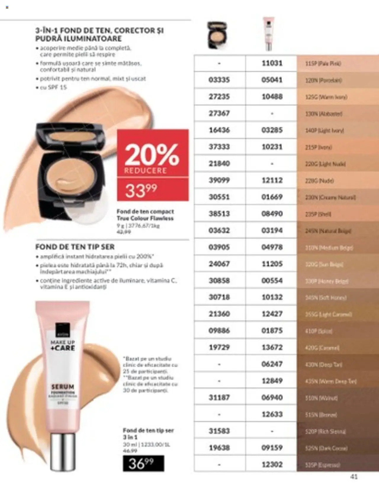 Catalog Avon 1 - 31 Martie 2025 | Pagina 41 | Produse: Fond de ten, Serum, Pudră