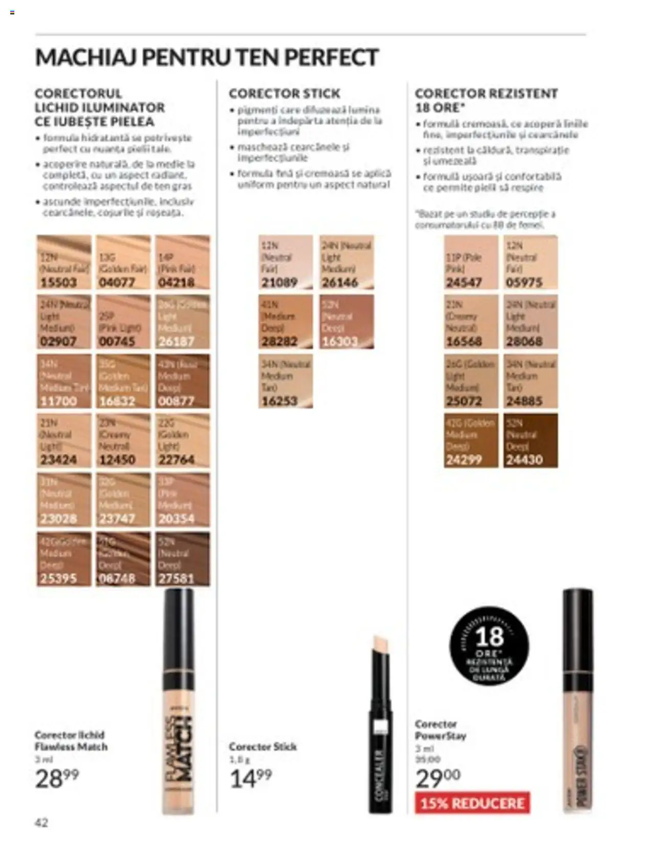 Catalog Avon 1 - 31 Martie 2025 | Pagina 42 | Produse: Tavuk suyu, Machiaj, Iluminator