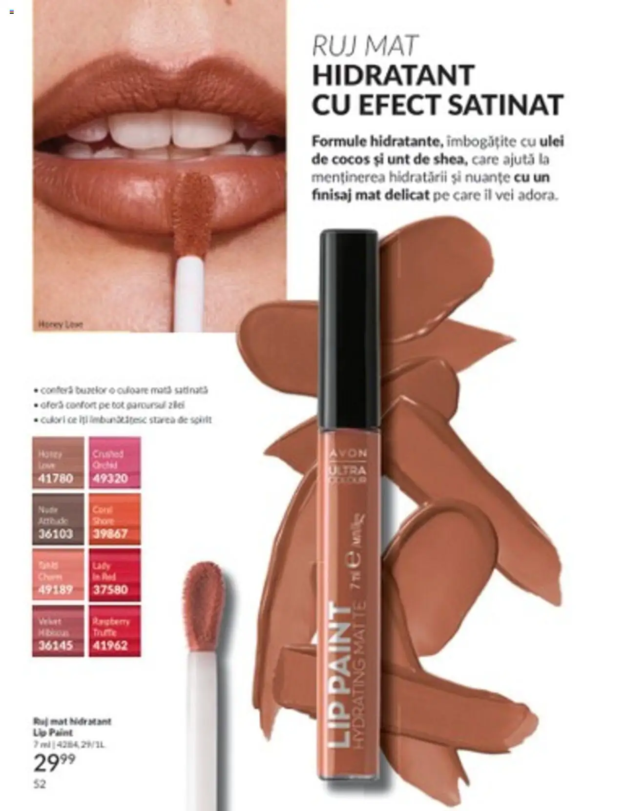 Catalog Avon 1 - 31 Martie 2025 | Pagina 52 | Produse: Ruj, Unt, Ulei