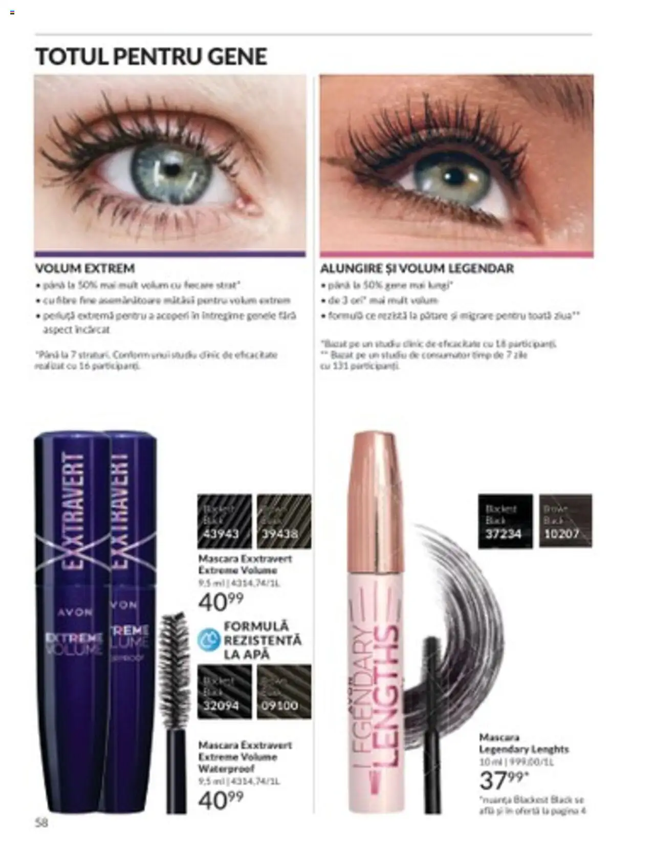 Catalog Avon 1 - 31 Martie 2025 | Pagina 58 | Produse: Mascara, Apă