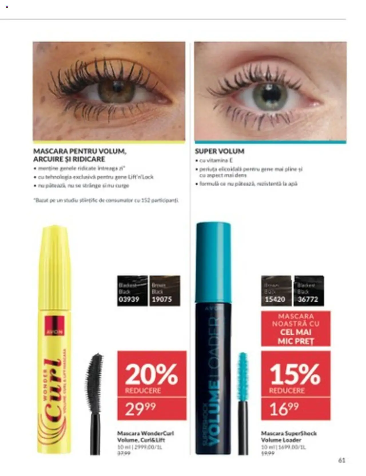 Catalog Avon 1 - 31 Martie 2025 | Pagina 61 | Produse: Mascara, Apă