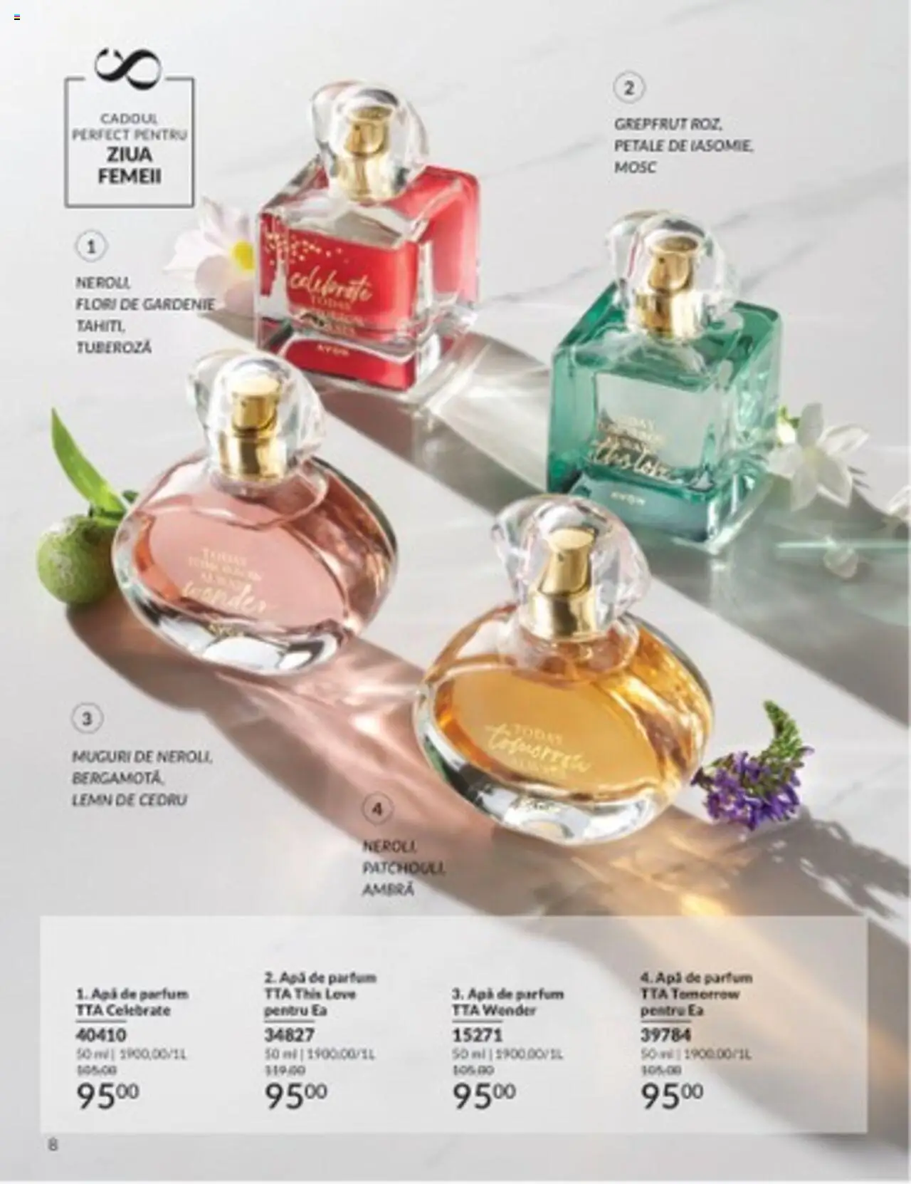 Catalog Avon 1 - 31 Martie 2025 | Pagina 8 | Produse: Apă de parfum, Parfum, Grepfrut, Apă