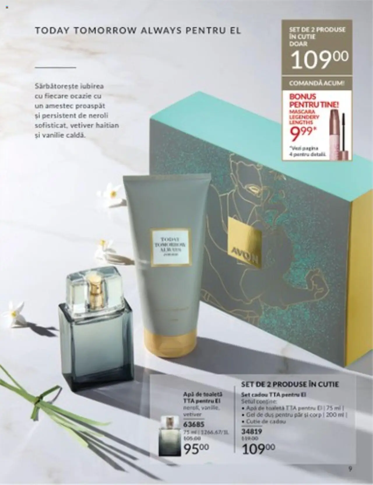Catalog Avon 1 - 31 Martie 2025 | Pagina 9 | Produse: Cutie, Duș, Mascara, Gel de duș