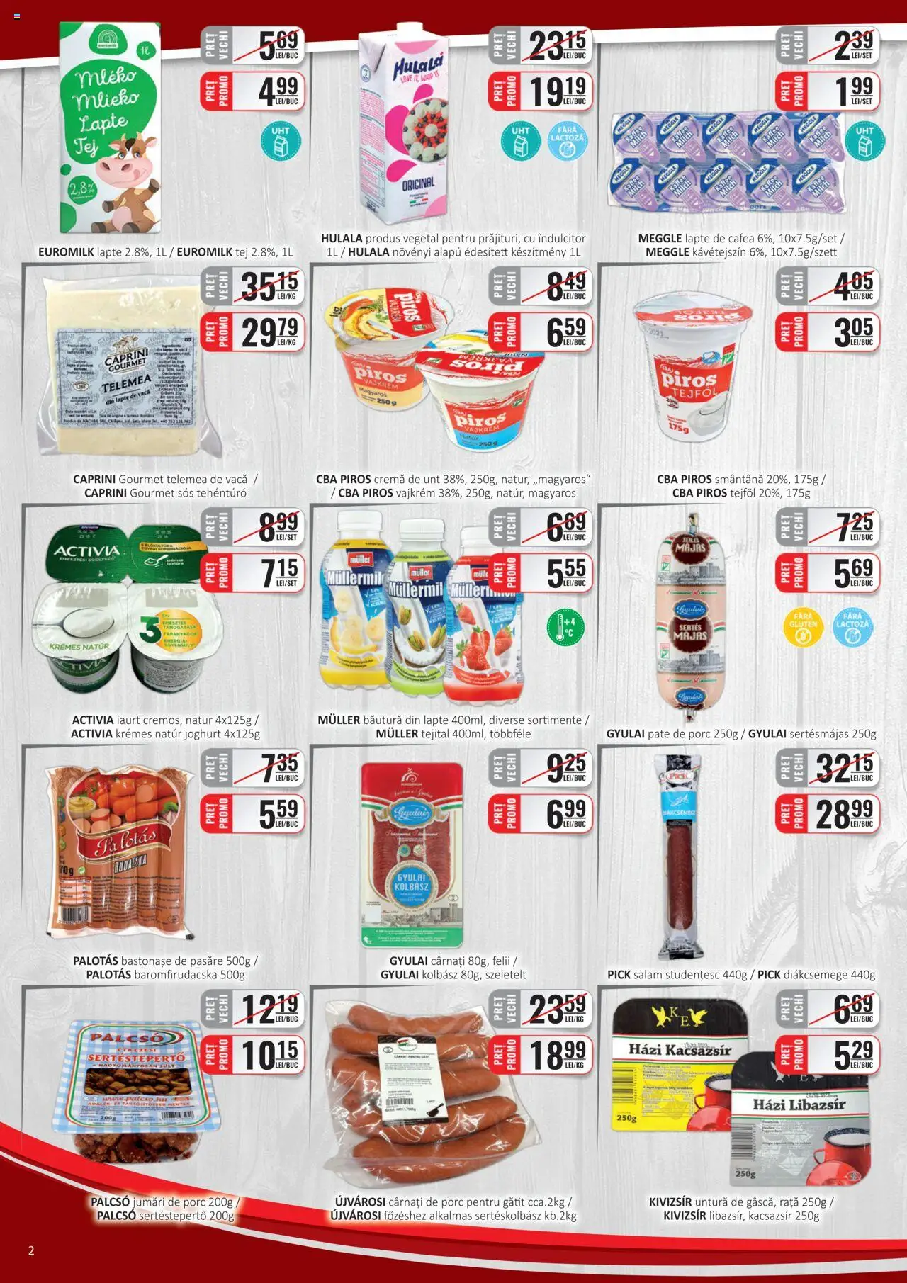 Catalog CBA 1 - 15 Martie 2025 | Pagina 2 | Produse: Cafea, Salam, Smântână, Sos