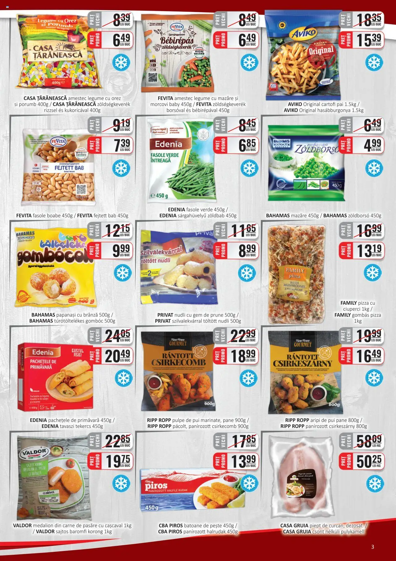 Catalog CBA 1 - 15 Martie 2025 | Pagina 3 | Produse: Mazăre, Pizza, Pește, Cartofi