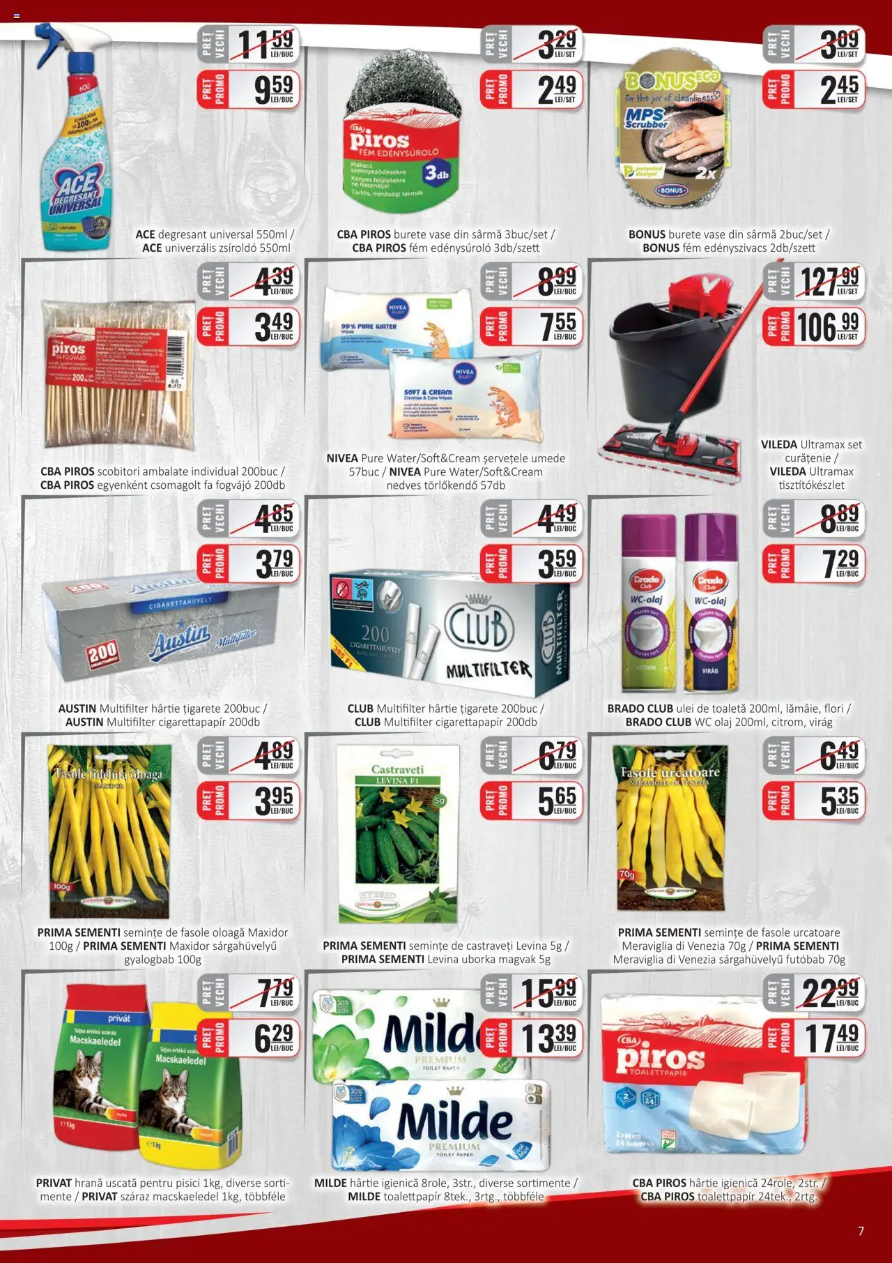 Catalog CBA 1 - 15 Martie 2025 | Pagina 7 | Produse: Burete, Semințe, Tort, Șervețele umede