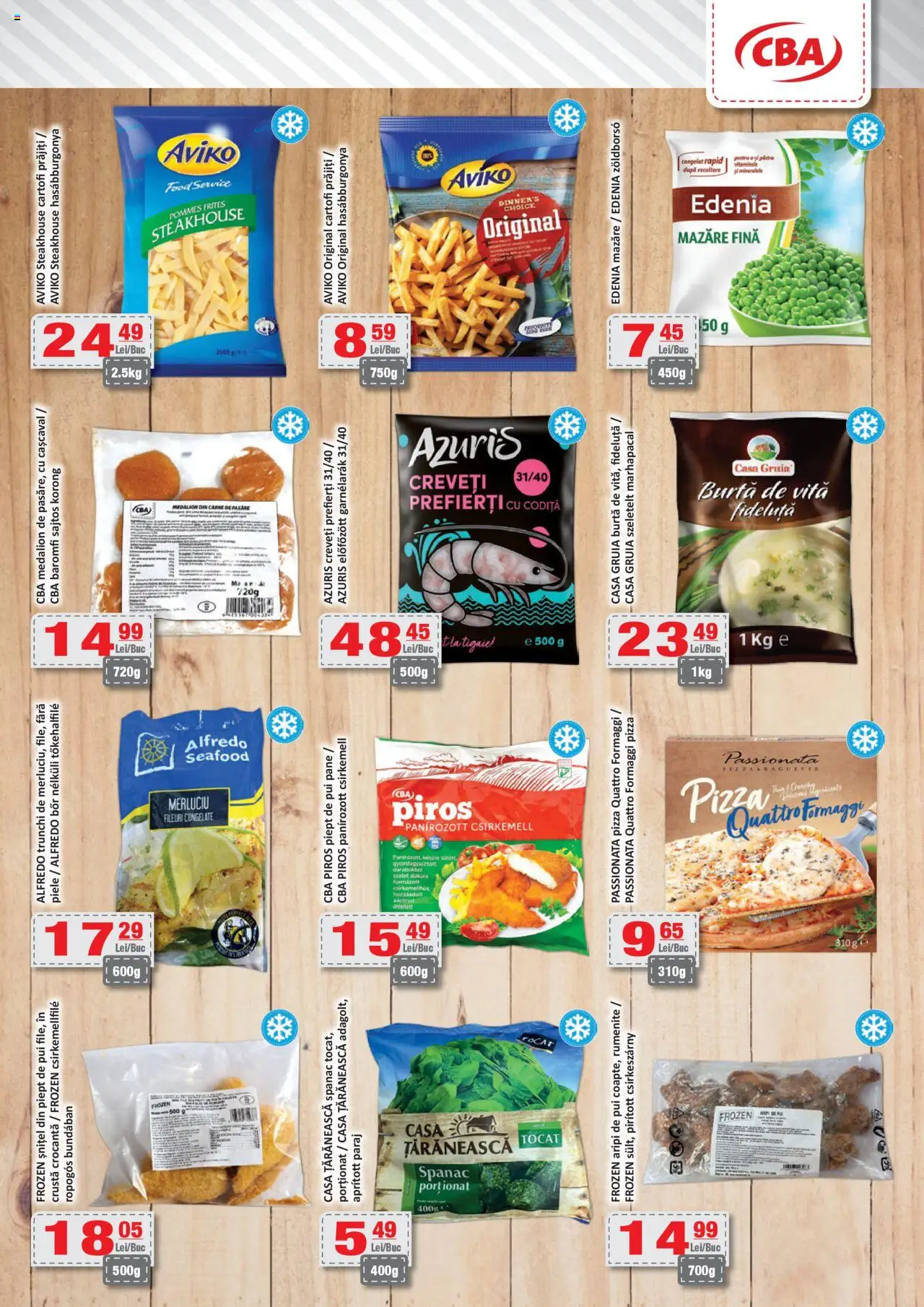 Catalog CBA 7 - 20 Martie 2025 | Pagina 4 | Produse: Mazăre, Cașcaval, Pizza, Cartofi