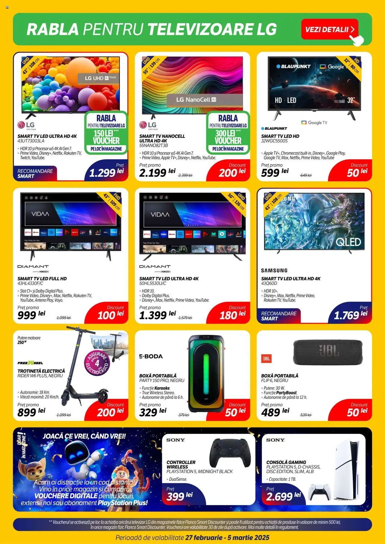 Catalog Flanco 27 Februarie - 5 Martie 2025 | Pagina 3 | Produse: Playstation, Babak, Trotinetă, Boxă portabilă