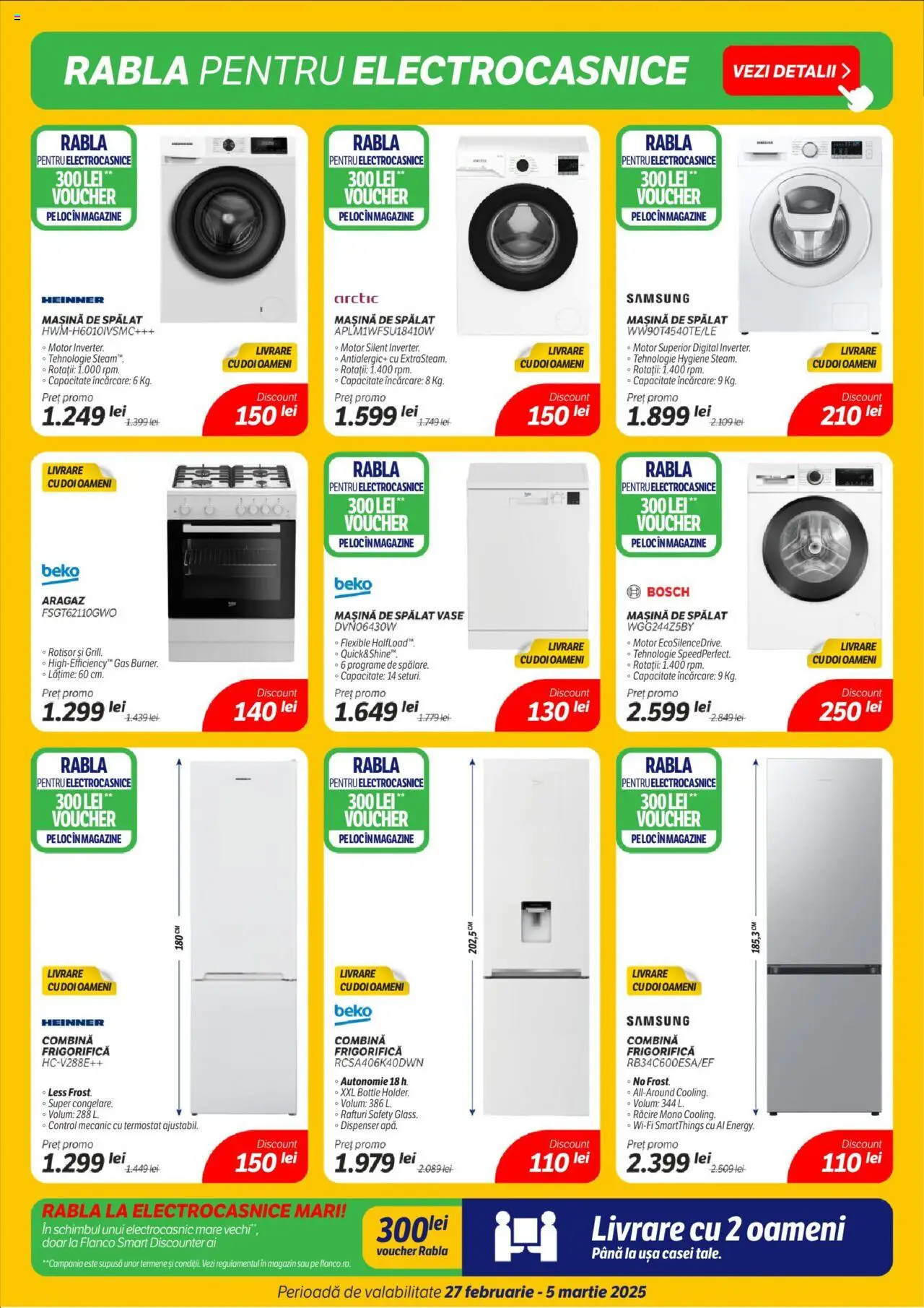 Catalog Flanco 27 Februarie - 5 Martie 2025 | Pagina 5 | Produse: Mașină De Spălat, Mașină De Spălat Vase, Ușă, Combină frigorifică