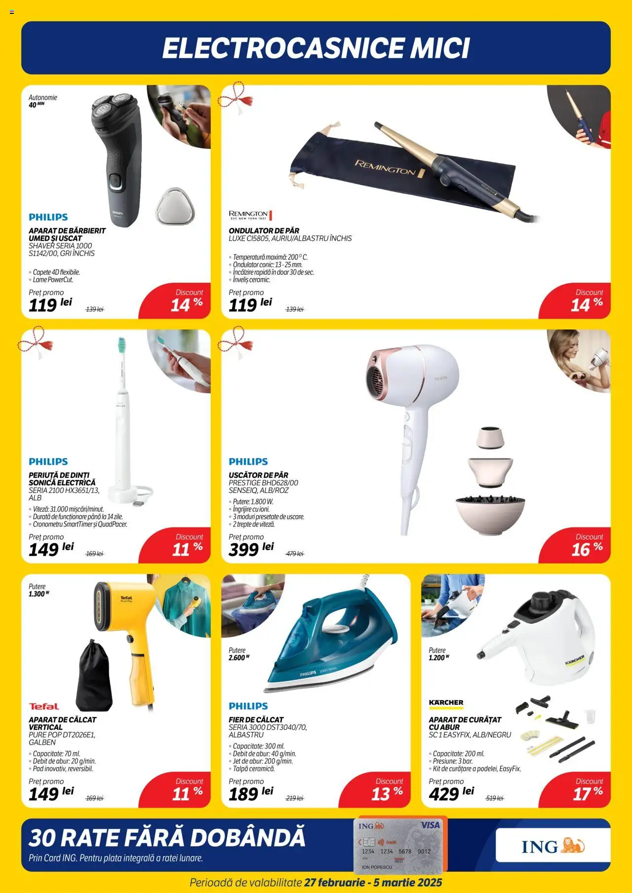 Catalog Flanco 27 Februarie - 5 Martie 2025 | Pagina 6 | Produse: Fier de călcat, Uscător De Păr, Mici, Periuță de dinți