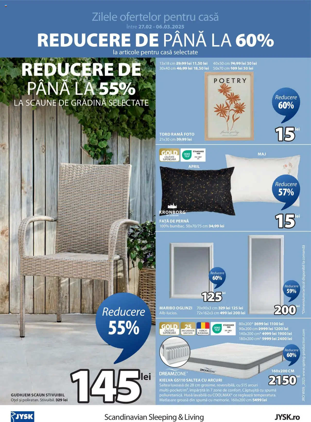 Catalog JYSK 27 Februarie - 6 Martie 2025 | Pagina 4 | Produse: Pernă, Scaun, Față de pernă, Türk kahvesi öğütme değirmeni