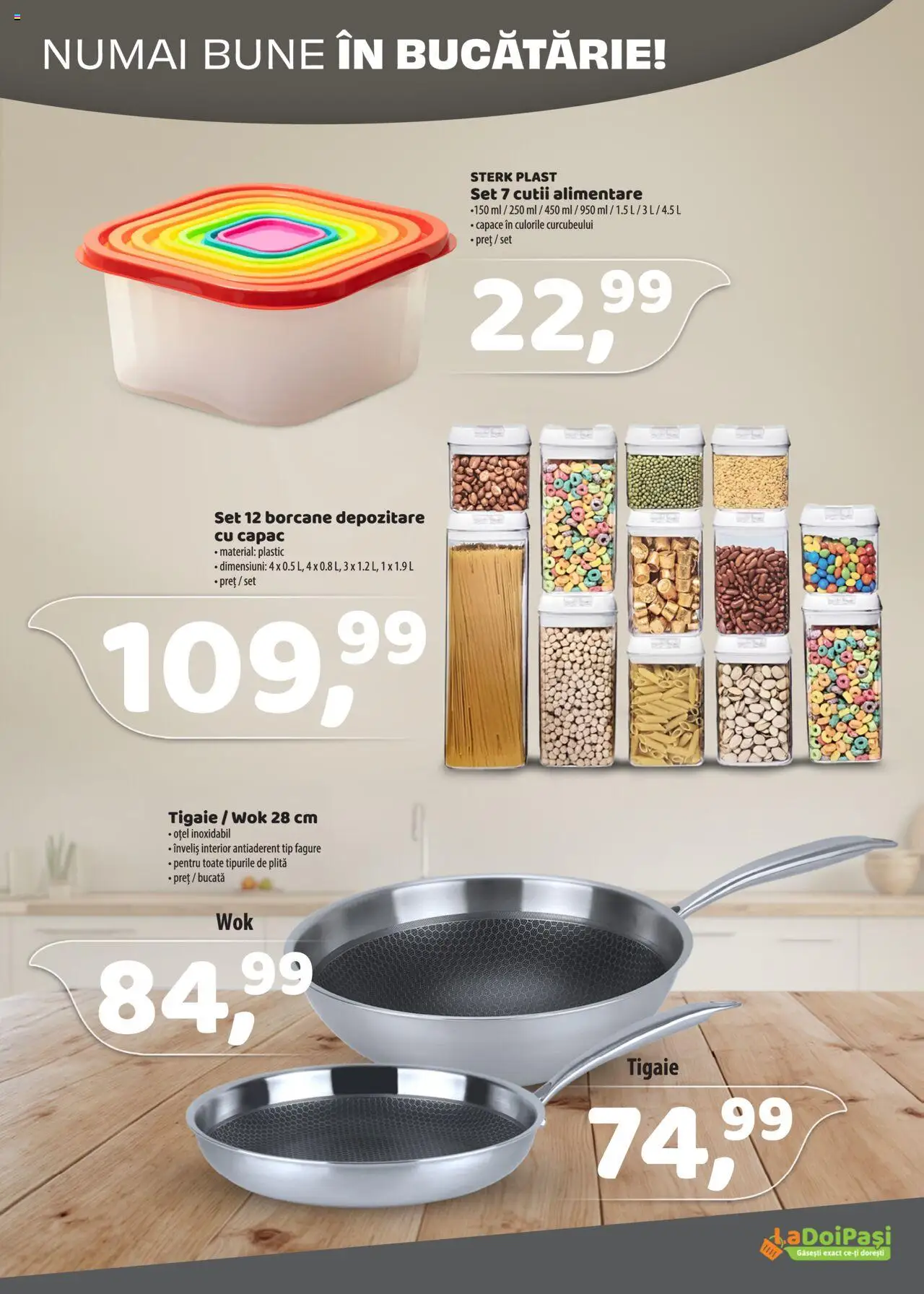 Catalog La Doi Pași 1 - 31 Martie 2025 | Pagina 13 | Produse: Plită, Tigaie, Bucătărie