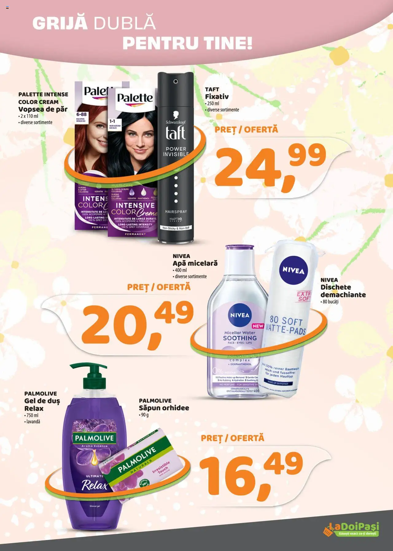 Catalog La Doi Pași 1 - 31 Martie 2025 | Pagina 2 | Produse: Orhidee, Vopsea, Duș, Vopsea de păr