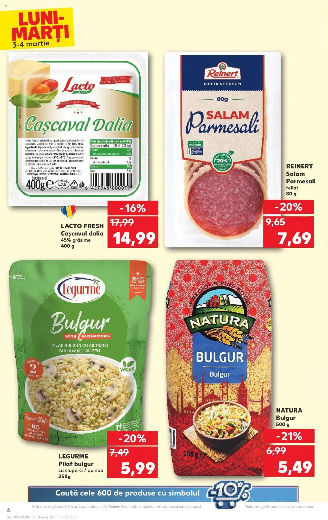 Catalog Kaufland 3 - 4 Martie 2025 | Pagina 6 | Produse: Masaüstü kılıfı, Cașcaval, Ciuperci, Salam