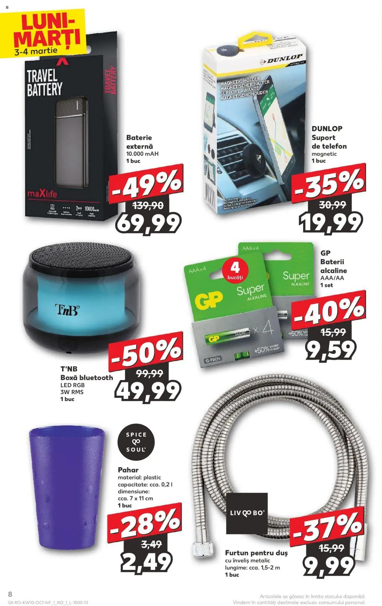 Catalog Kaufland 3 - 4 Martie 2025 | Pagina 8 | Produse: Telefon, Babak, Duș, Baterii