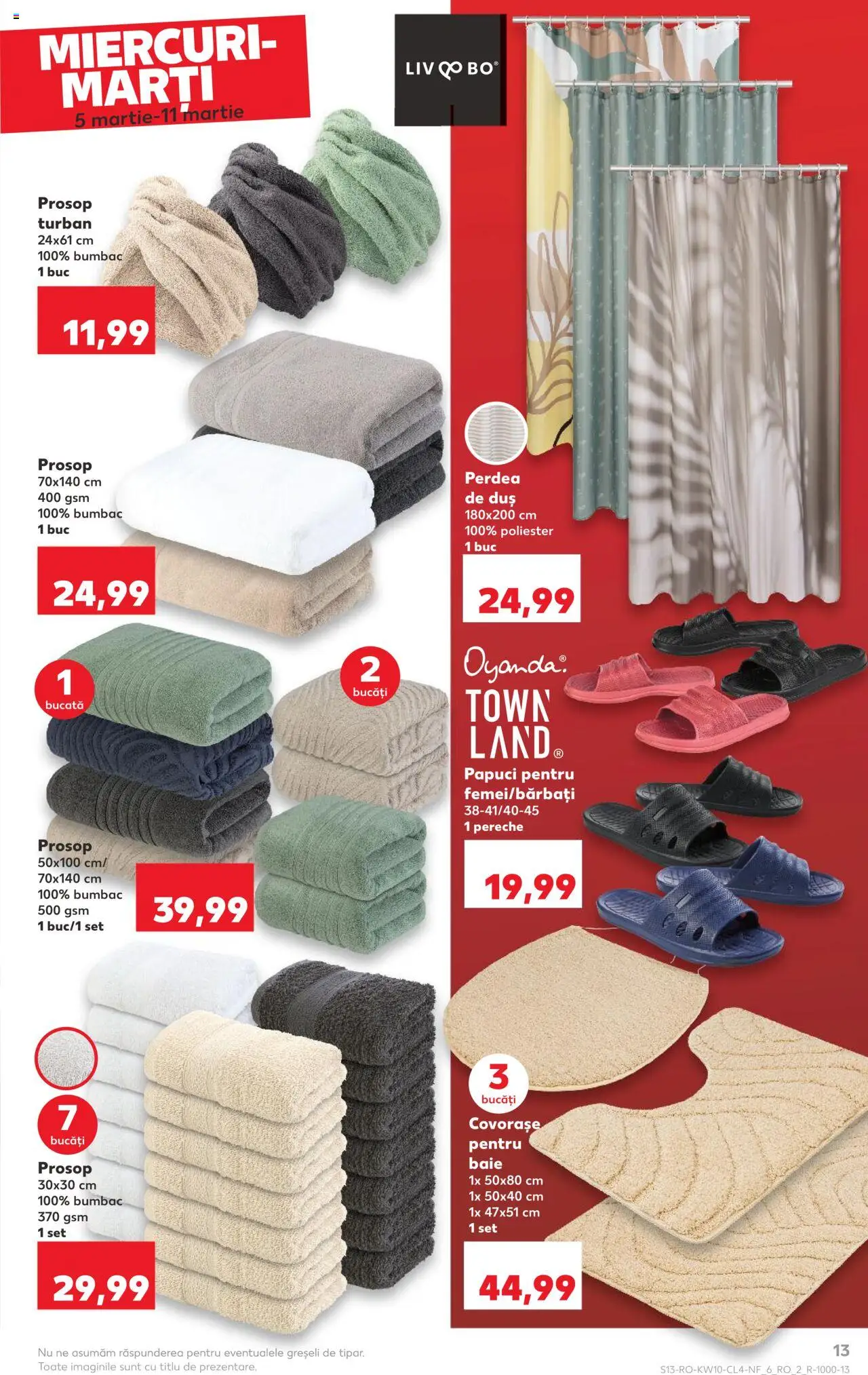 Catalog Kaufland 5 - 11 Martie 2025 | Pagina 13 | Produse: Duș, Perdea, Papuci