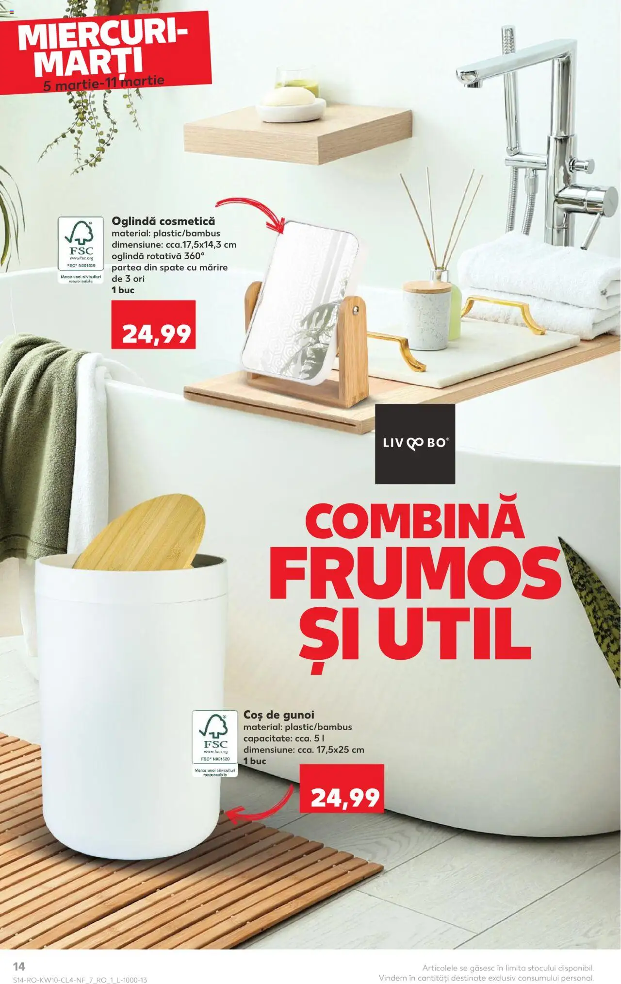 Catalog Kaufland 5 - 11 Martie 2025 | Pagina 14 | Produse: Coș, Oglindă