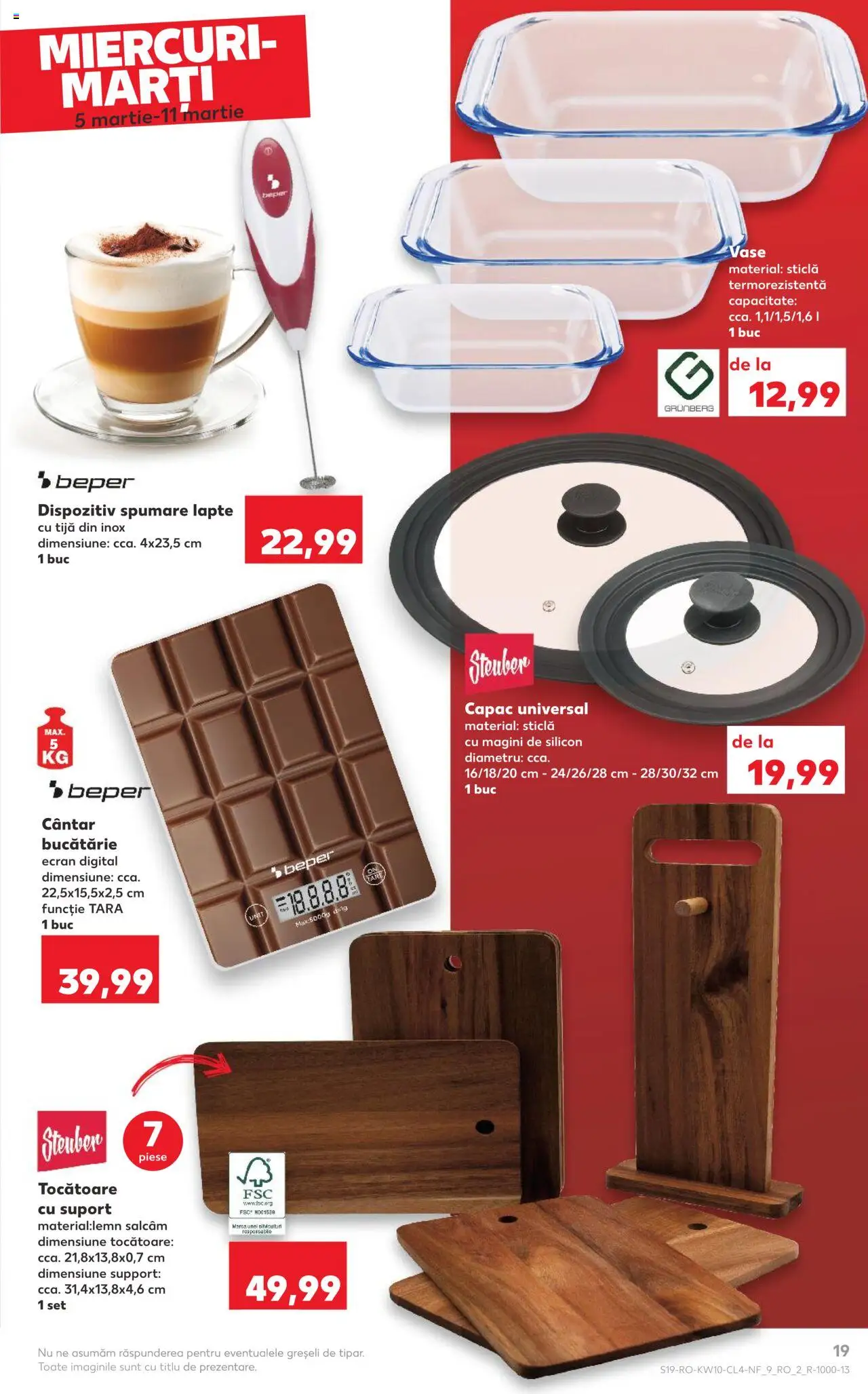 Catalog Kaufland 5 - 11 Martie 2025 | Pagina 19 | Produse: Cântar, Bucătărie, Su sebili, Lapte