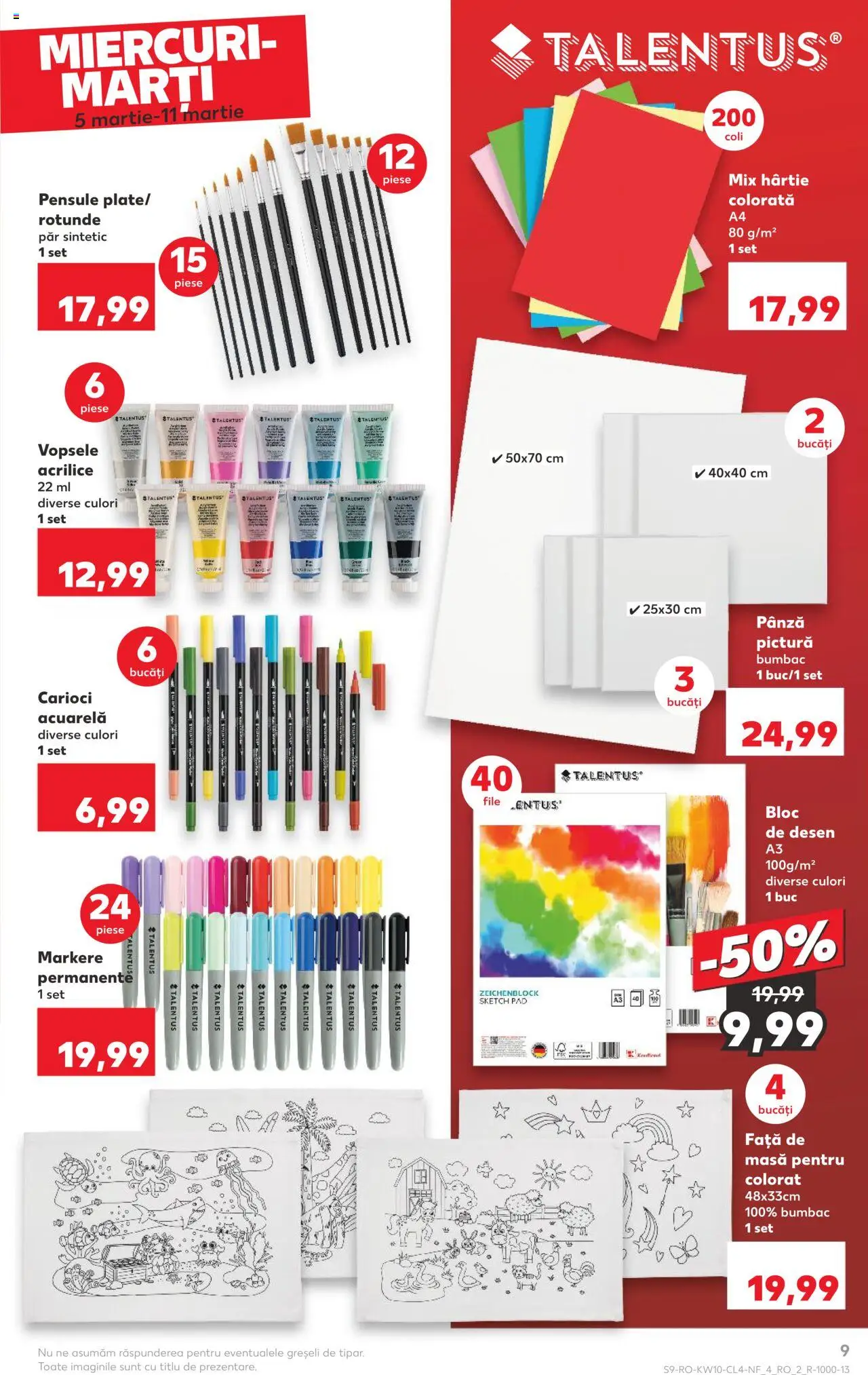 Catalog Kaufland 5 - 11 Martie 2025 | Pagina 9 | Produse: Față de masă, Masă