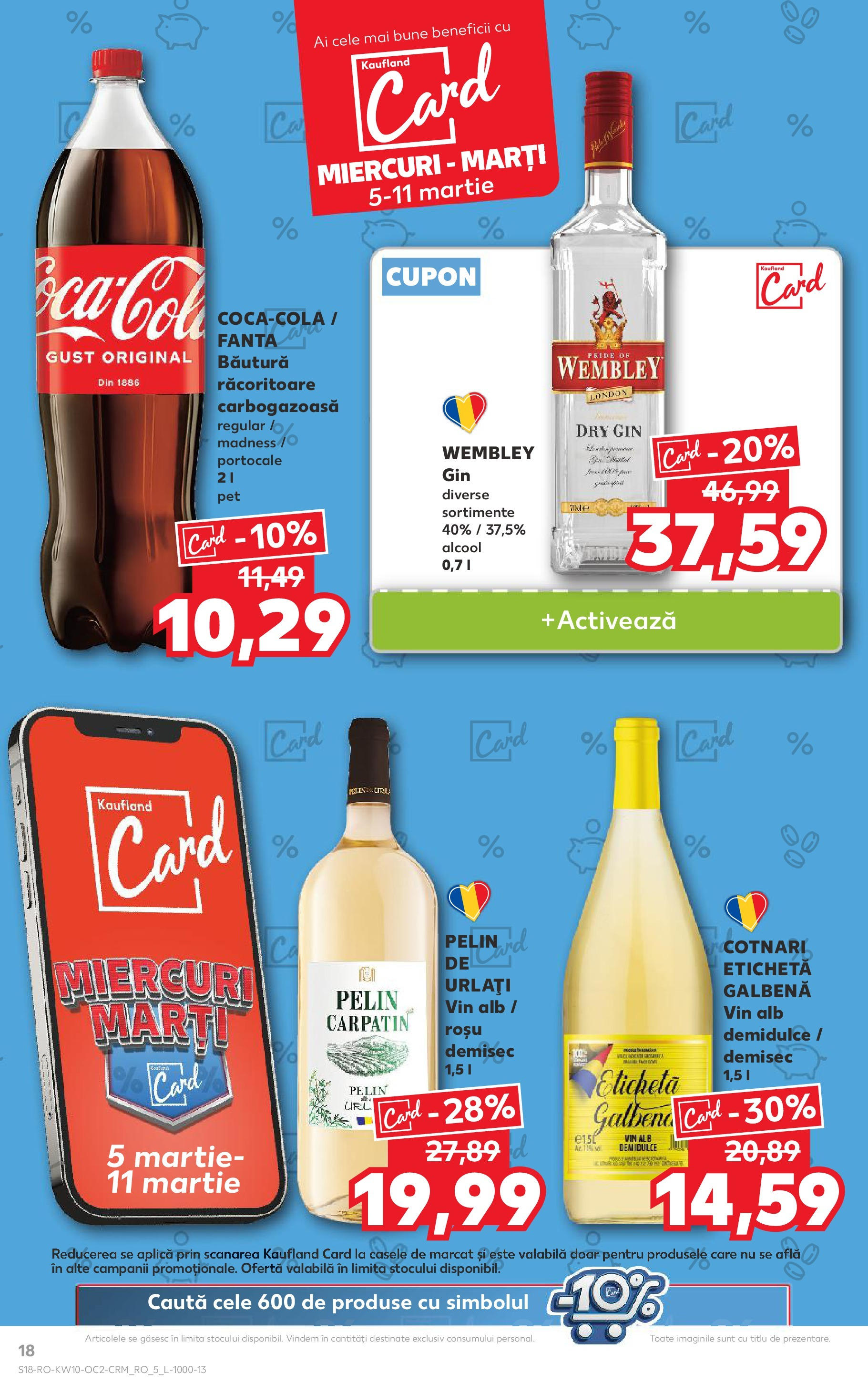 Catalog Kaufland 5 - 11 Martie 2025 | Pagina 18 | Produse: Vin, Portocale, Gin
