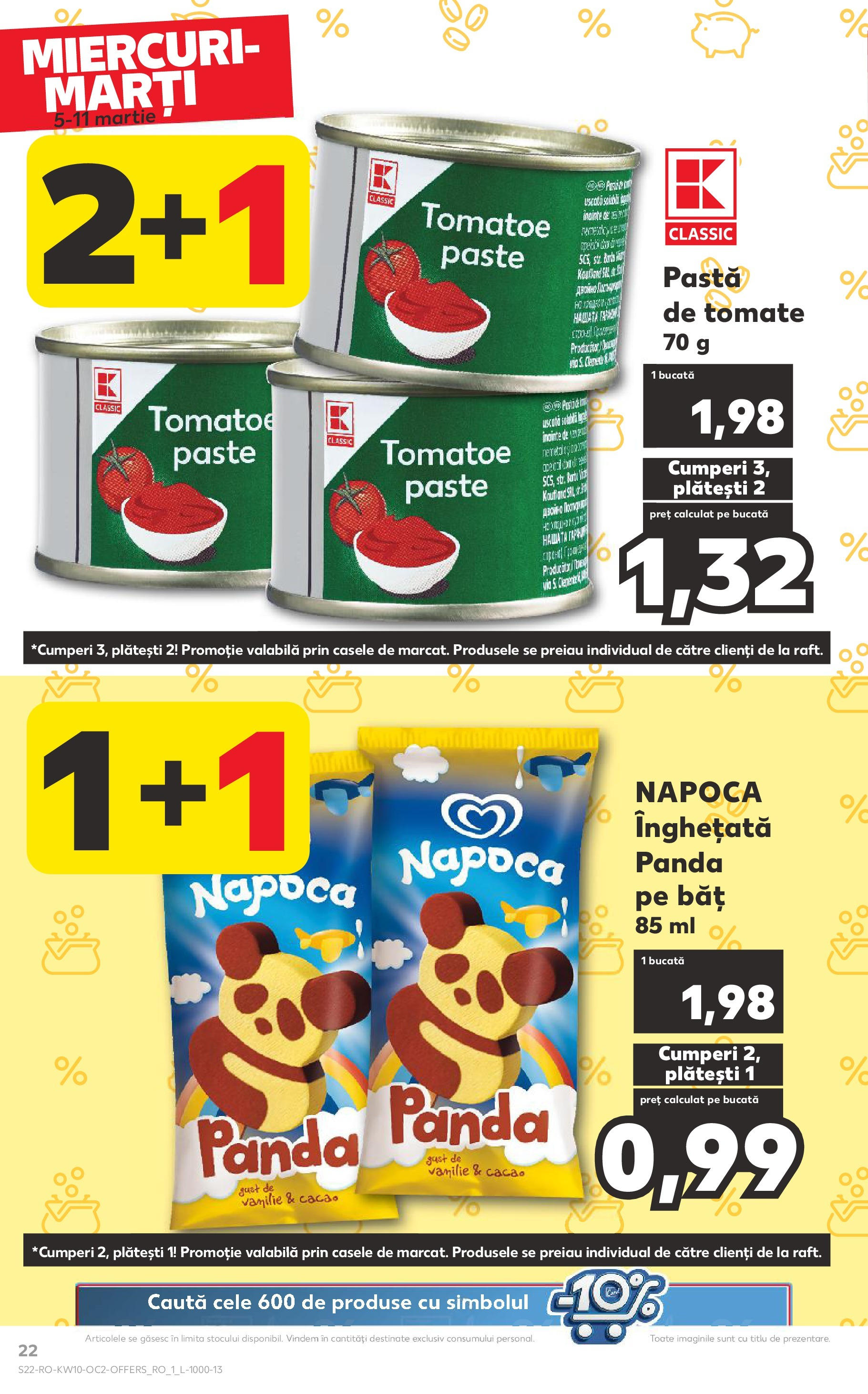 Catalog Kaufland 5 - 11 Martie 2025 | Pagina 22 | Produse: Paste, Cacao, Înghețată