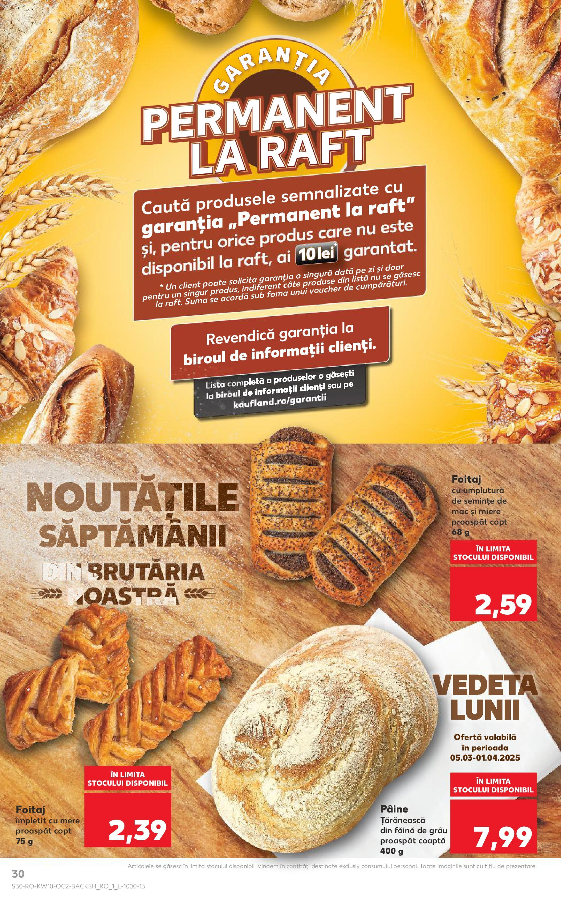 Catalog Kaufland 5 - 11 Martie 2025 | Pagina 30 | Produse: Raft, Semințe, Pâine, Făină