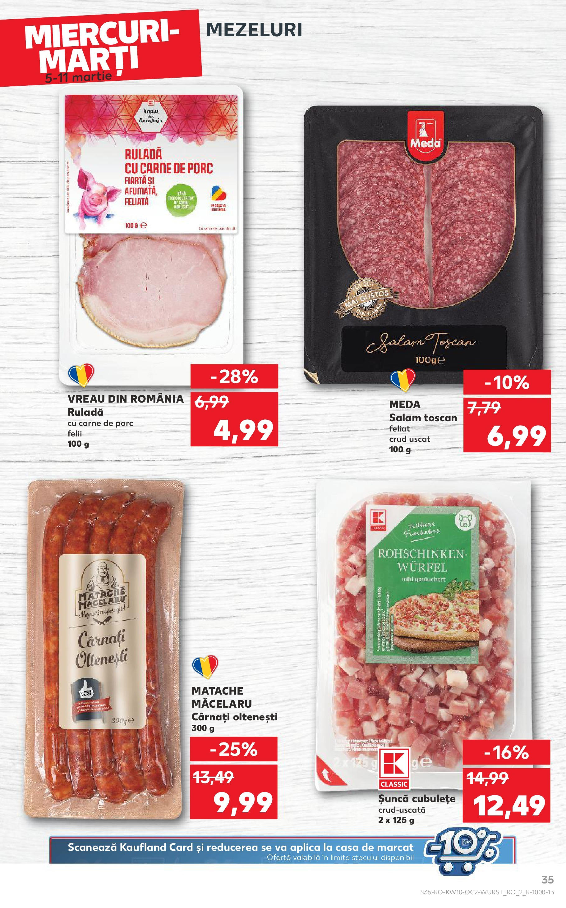 Catalog Kaufland 5 - 11 Martie 2025 | Pagina 35 | Produse: Salam, Șuncă, Carne De Porc, Cârnați