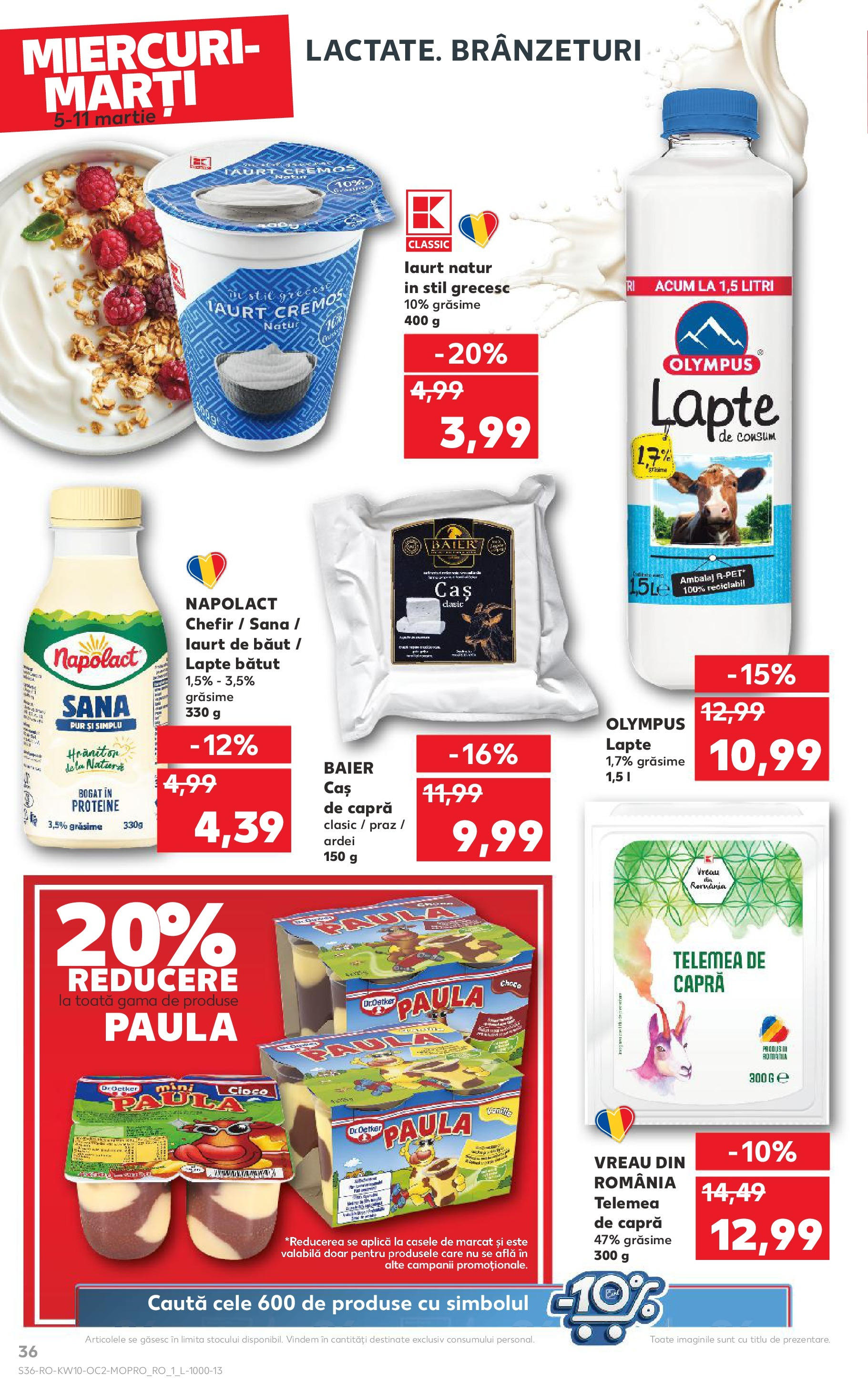 Catalog Kaufland 5 - 11 Martie 2025 | Pagina 36 | Produse: Masaüstü kılıfı, Ardei, Lapte