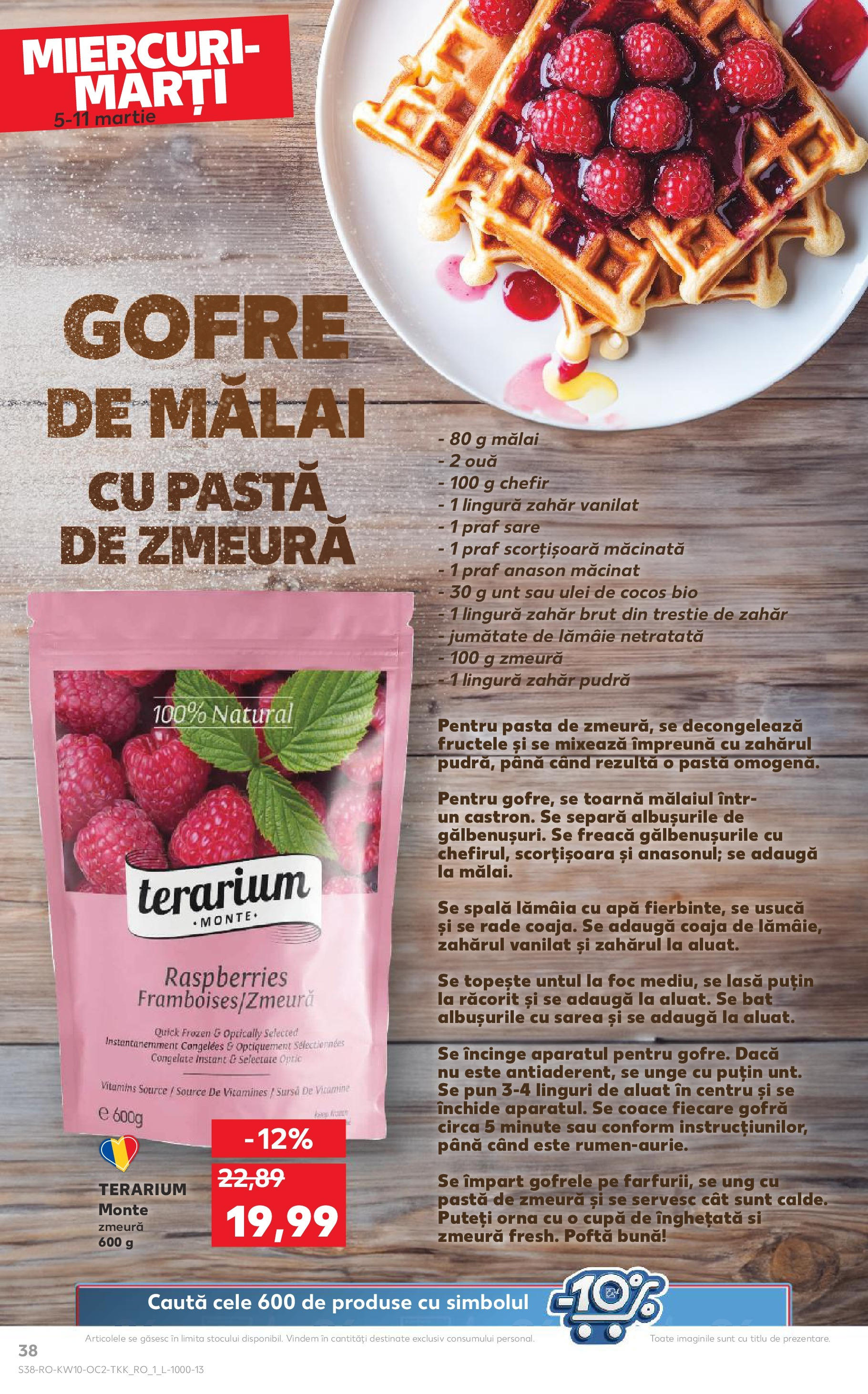 Catalog Kaufland 5 - 11 Martie 2025 | Pagina 38 | Produse: Linguri, Gofre, Apă, Lămâie