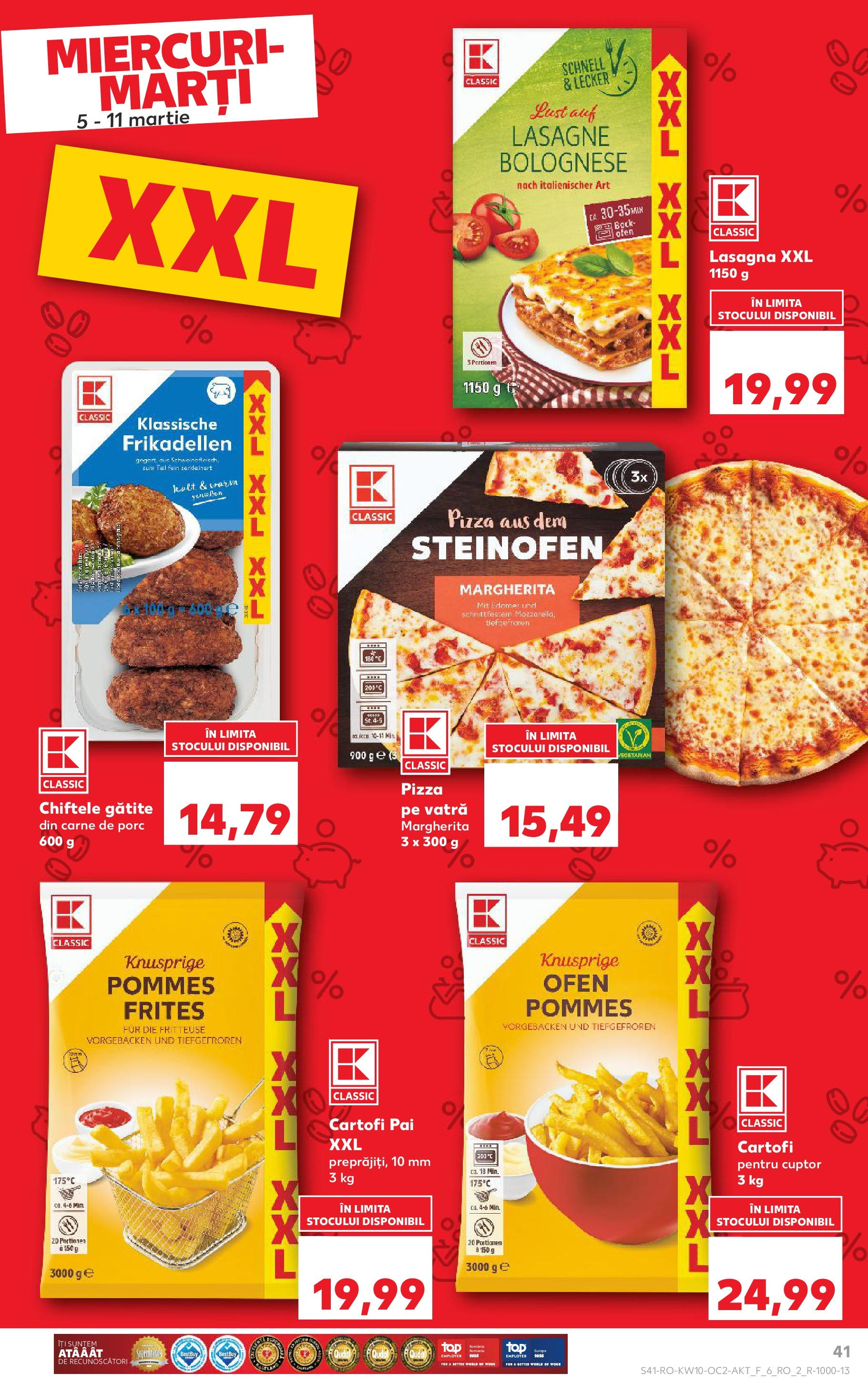 Catalog Kaufland 5 - 11 Martie 2025 | Pagina 41 | Produse: Cuptor, Lasagna, Pizza, Chiftele