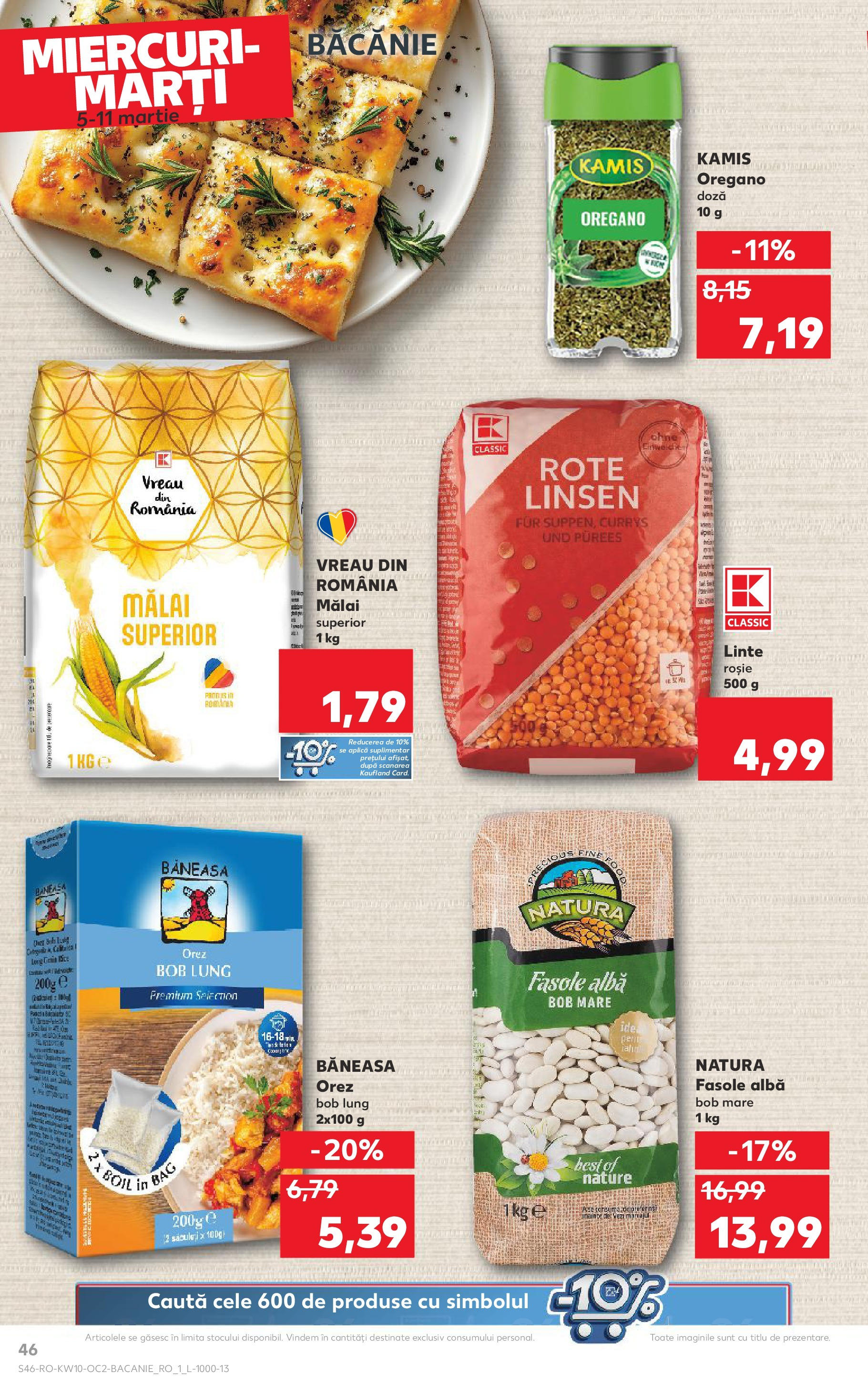 Catalog Kaufland 5 - 11 Martie 2025 | Pagina 46 | Produse: Orez, Mălai, Fasole albă