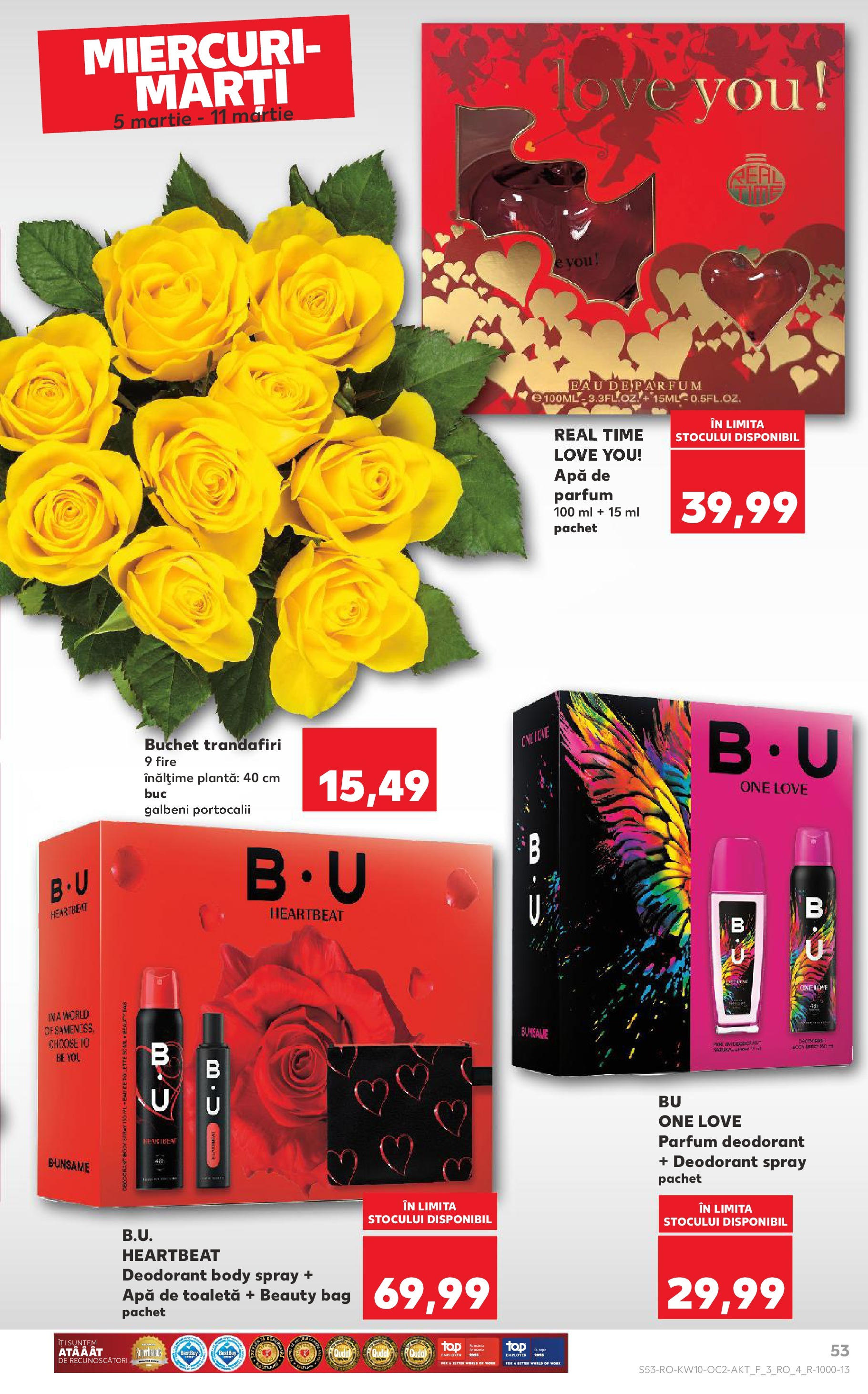 Catalog Kaufland 5 - 11 Martie 2025 | Pagina 53 | Produse: Toaletă, Parfum, Apă de toaletă, Apă