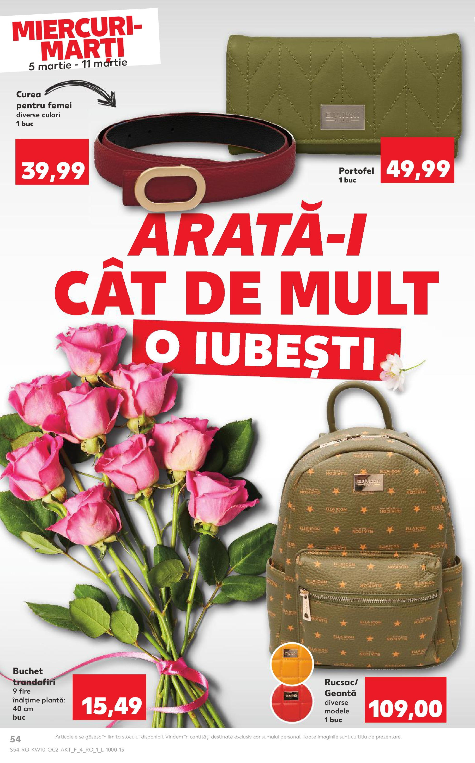 Catalog Kaufland 5 - 11 Martie 2025 | Pagina 54 | Produse: Portofel, Curea, Geantă