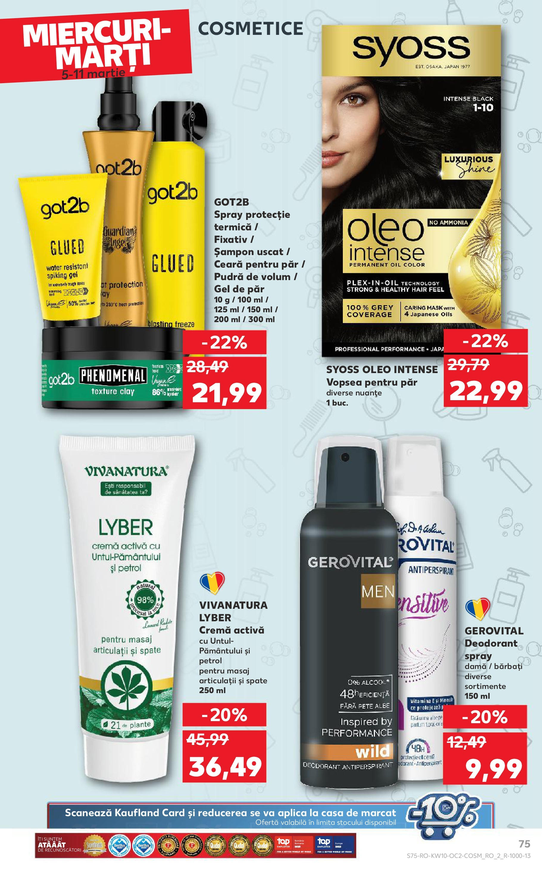 Catalog Kaufland 5 - 11 Martie 2025 | Pagina 75 | Produse: Pudră, Cremă, Deodorant, Antiperspirant
