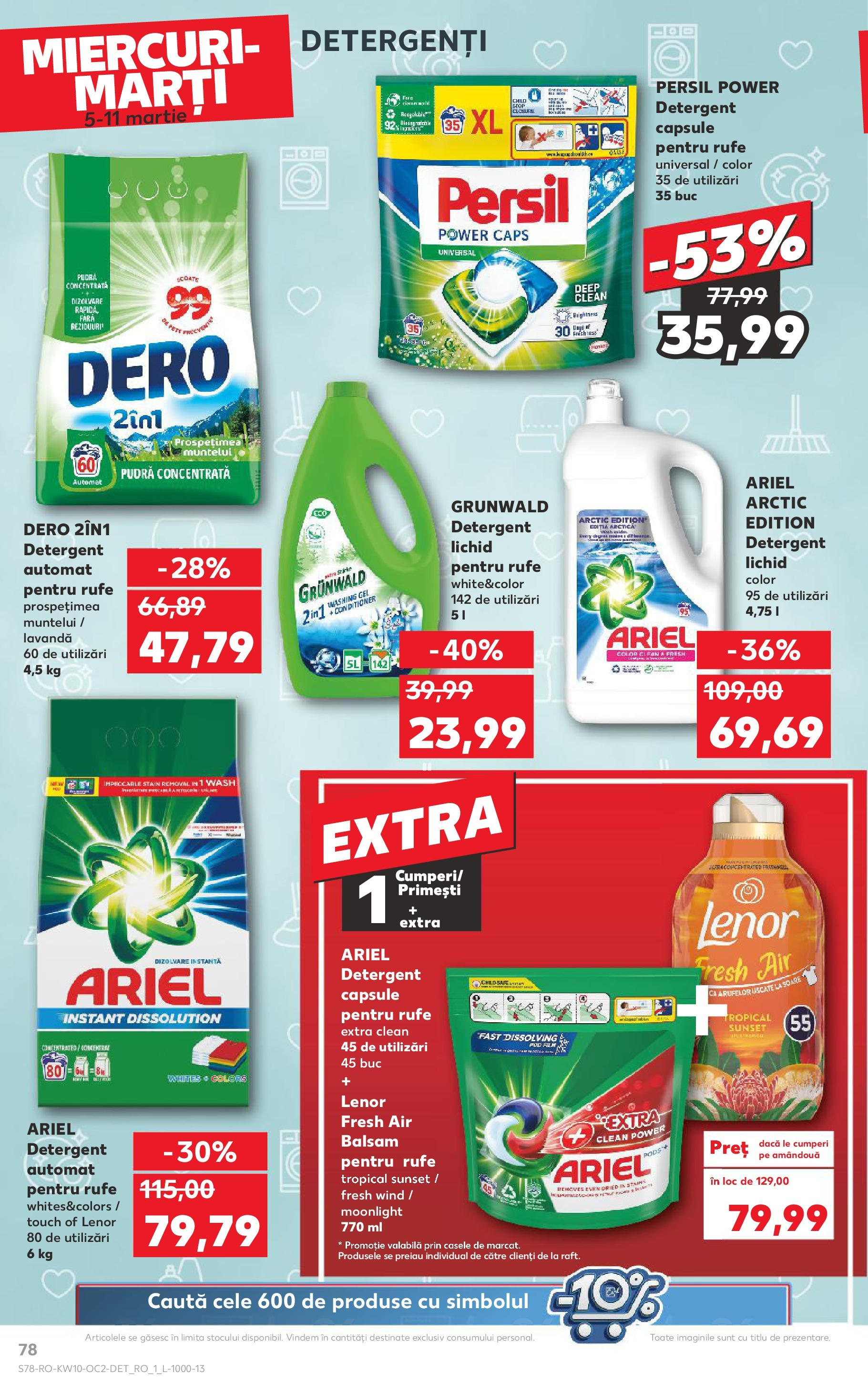 Catalog Kaufland 5 - 11 Martie 2025 | Pagina 78 | Produse: Pomelo, Kedi Ödül Oyuncakları, Pudră, Detergent