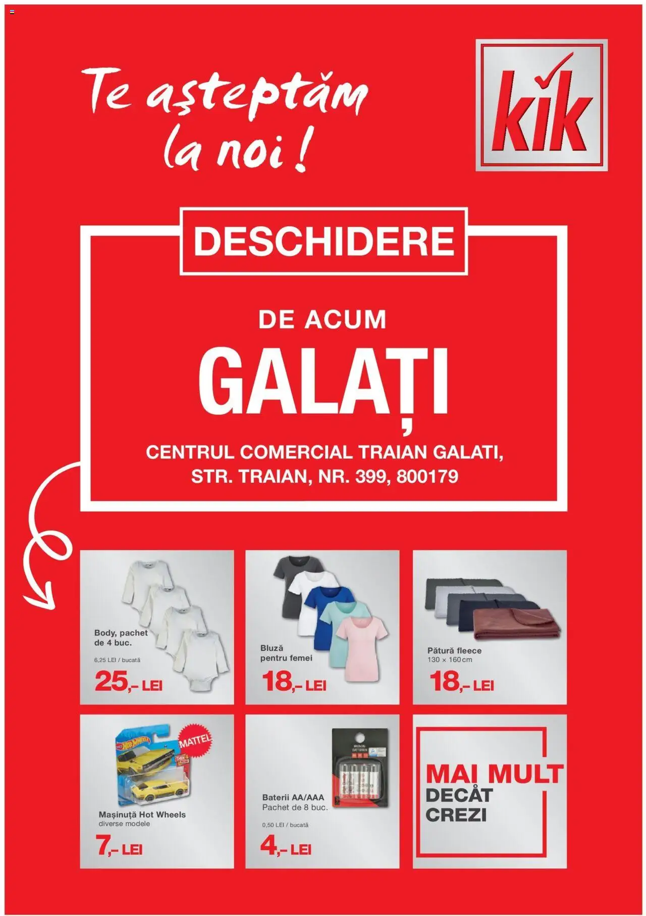 Catalog Kik 27 Februarie - 2 Martie 2025 | Pagina 1 | Produse: Pătură, Baterii, Bluză