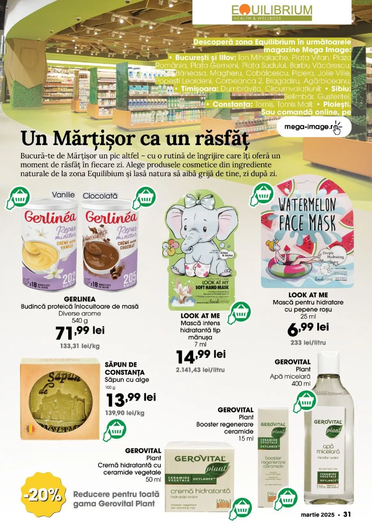 Catalog Mega Image 27 Februarie - 25 Martie 2025 | Pagina 31 | Produse: Cremă, Apă micelară, Ciocolată, Săpun