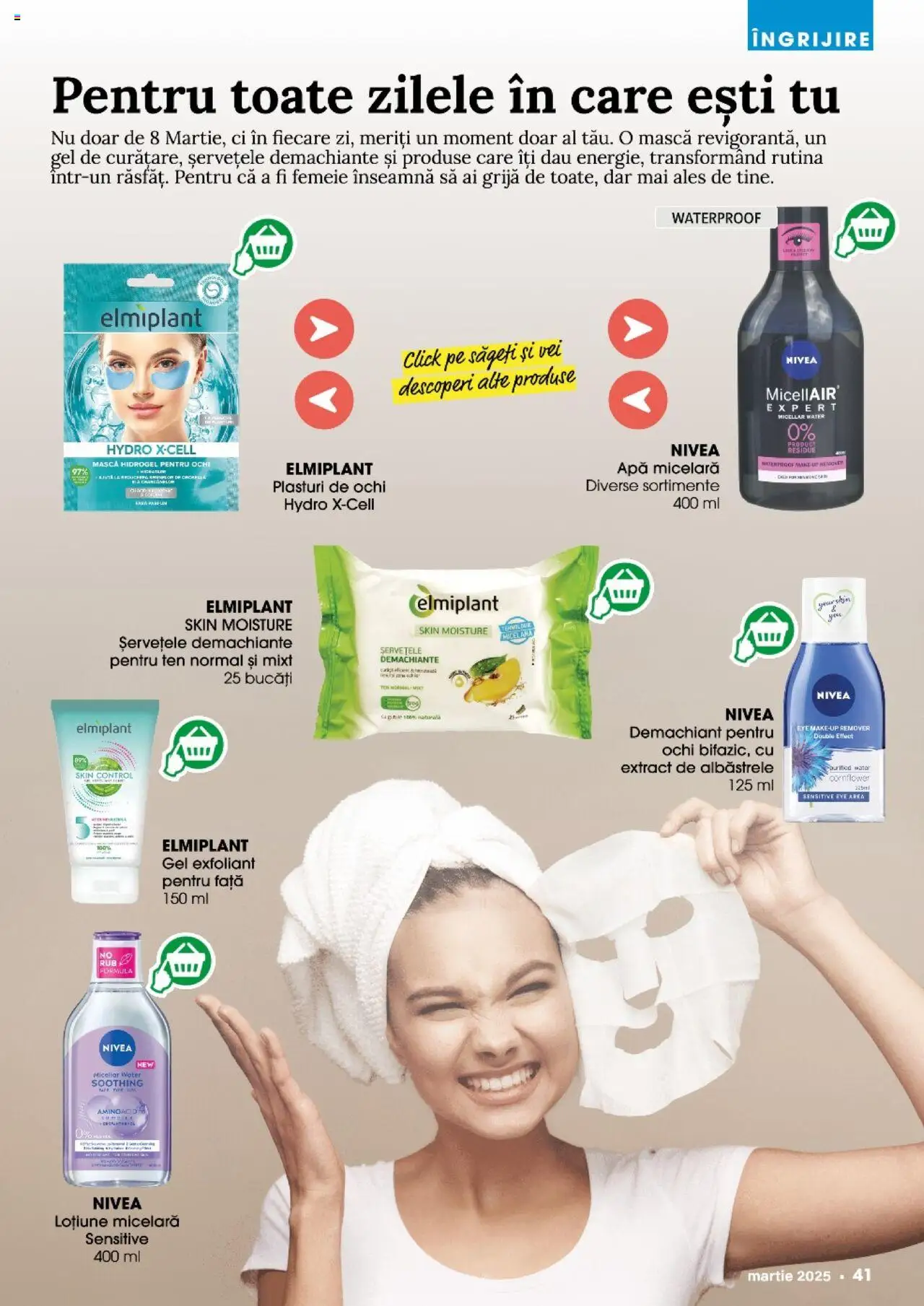 Catalog Mega Image 27 Februarie - 25 Martie 2025 | Pagina 41 | Produse: Plasturi, Apă micelară, Apă, Șervețele demachiante