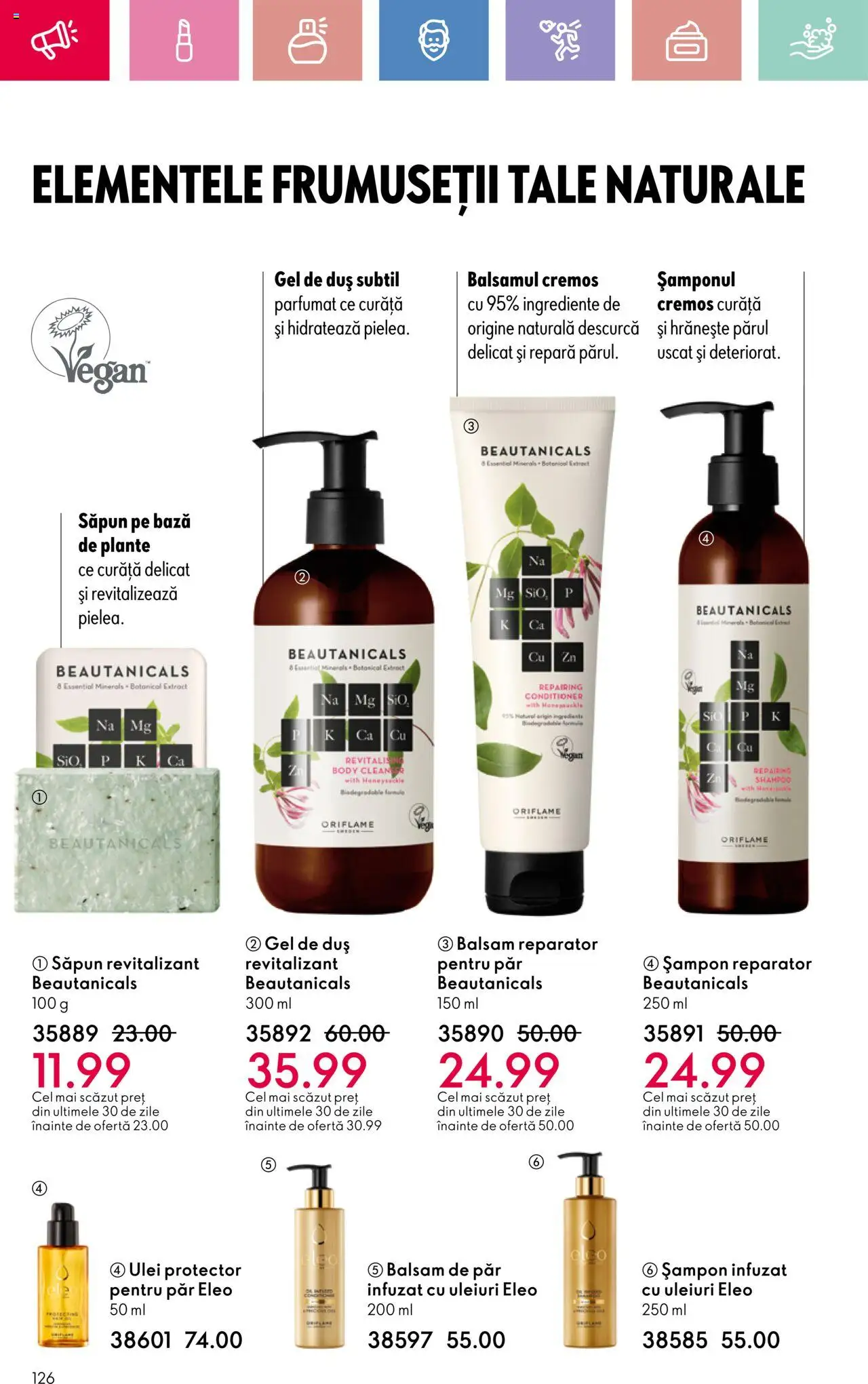 Catalog Oriflame 23 Martie - 12 Aprilie 2025 | Pagina 126 | Produse: Body, Balsam, Balsam de păr, Ulei