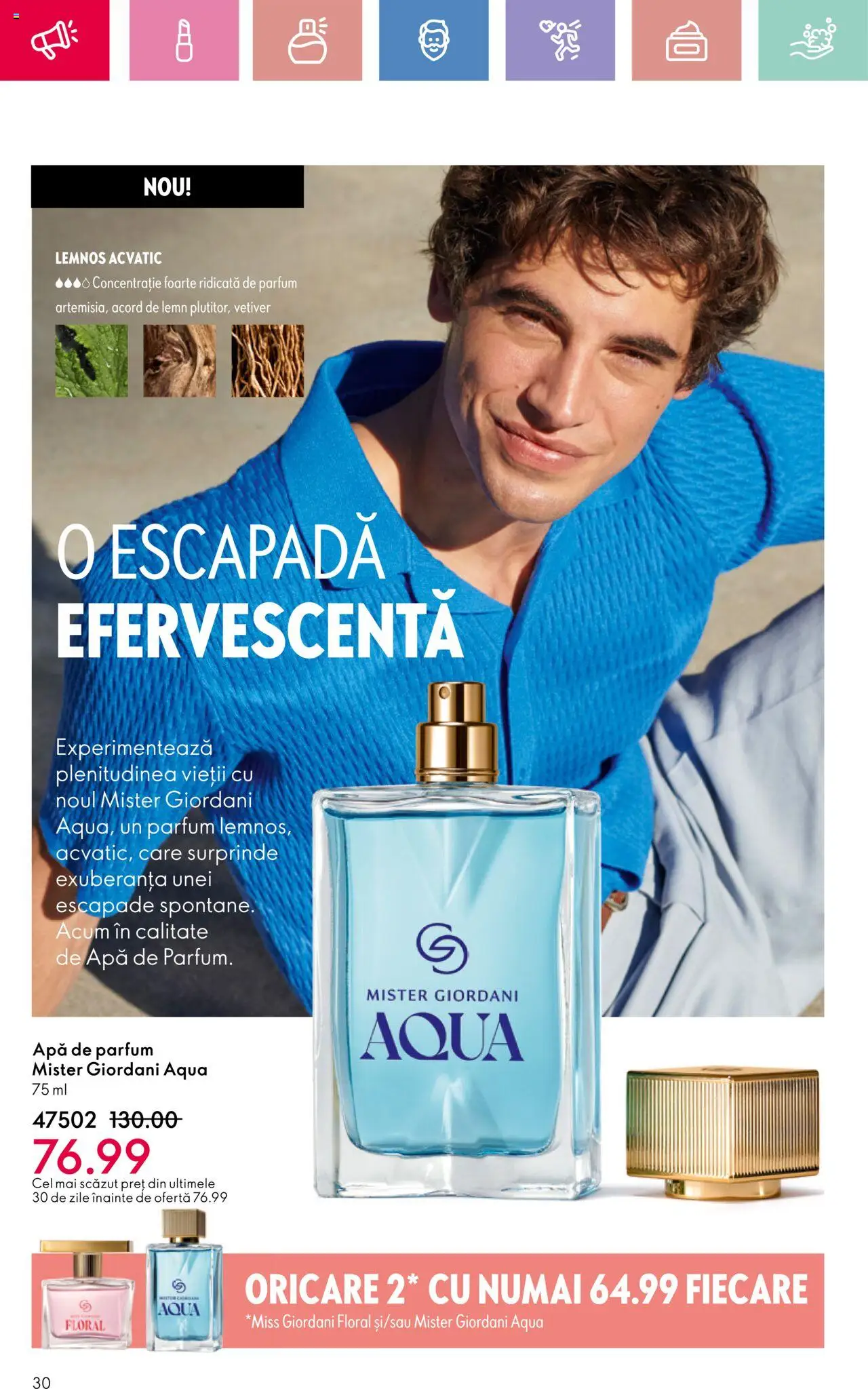 Catalog Oriflame 23 Martie - 12 Aprilie 2025 | Pagina 30 | Produse: Apă de parfum, Parfum, Apă