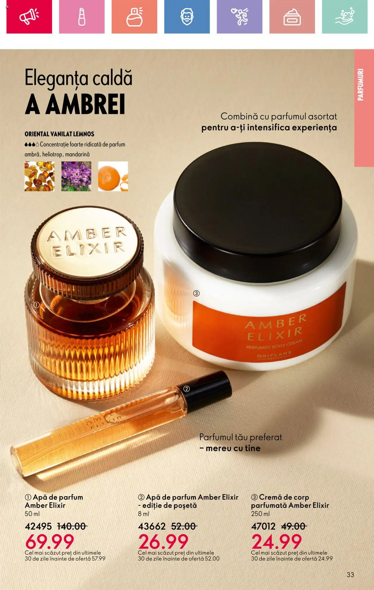 Catalog Oriflame 23 Martie - 12 Aprilie 2025 | Pagina 33 | Produse: Parfum, Cremă, Cremă de corp, Apă