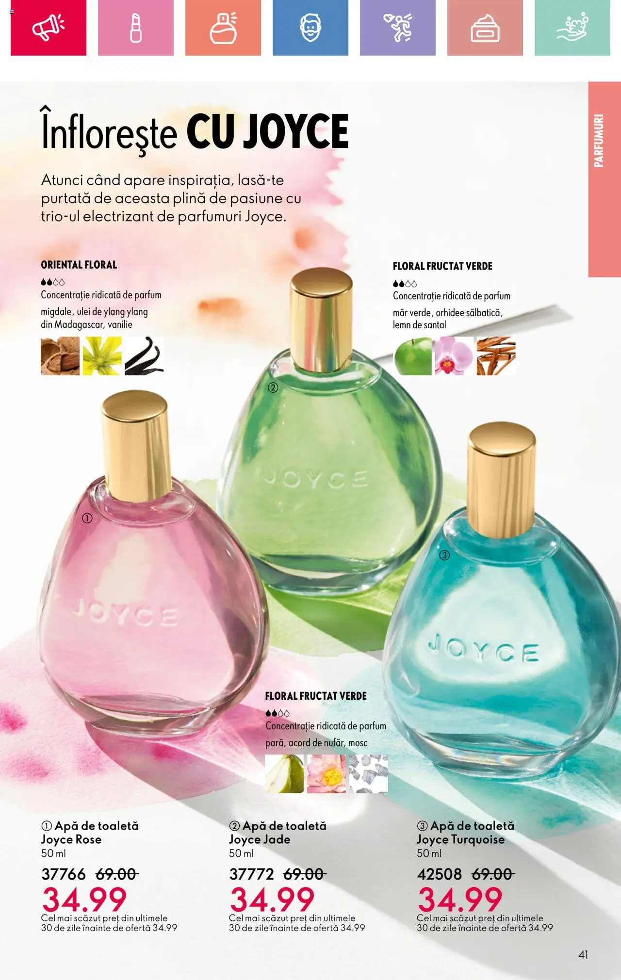Catalog Oriflame 23 Martie - 12 Aprilie 2025 | Pagina 41 | Produse: Parfum, Apă de toaletă, Ulei, Apă