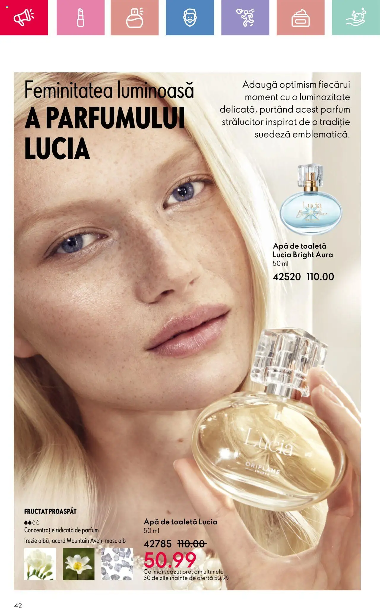 Catalog Oriflame 23 Martie - 12 Aprilie 2025 | Pagina 42 | Produse: Toaletă, Parfum, Apă de toaletă, Apă
