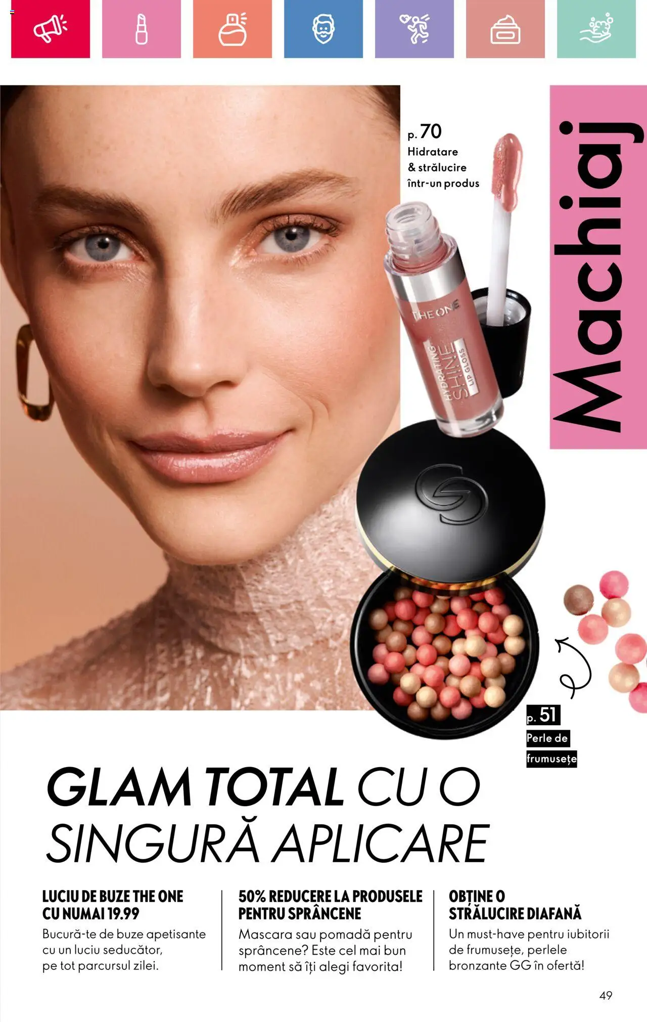 Catalog Oriflame 23 Martie - 12 Aprilie 2025 | Pagina 49 | Produse: Akrilik boya, Mascara, Luciu de buze