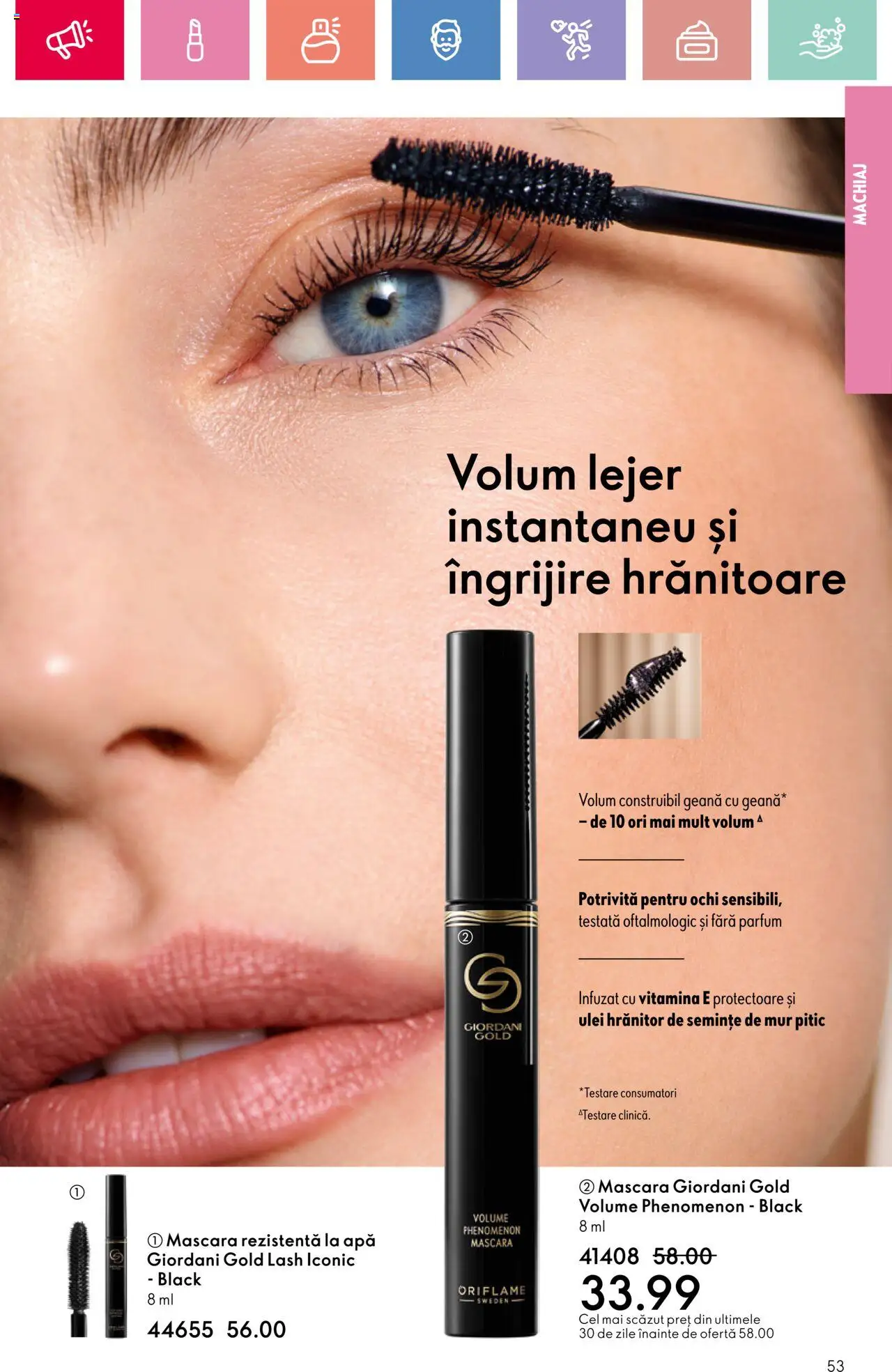 Catalog Oriflame 23 Martie - 12 Aprilie 2025 | Pagina 53 | Produse: Machiaj, Semințe, Ulei, Apă