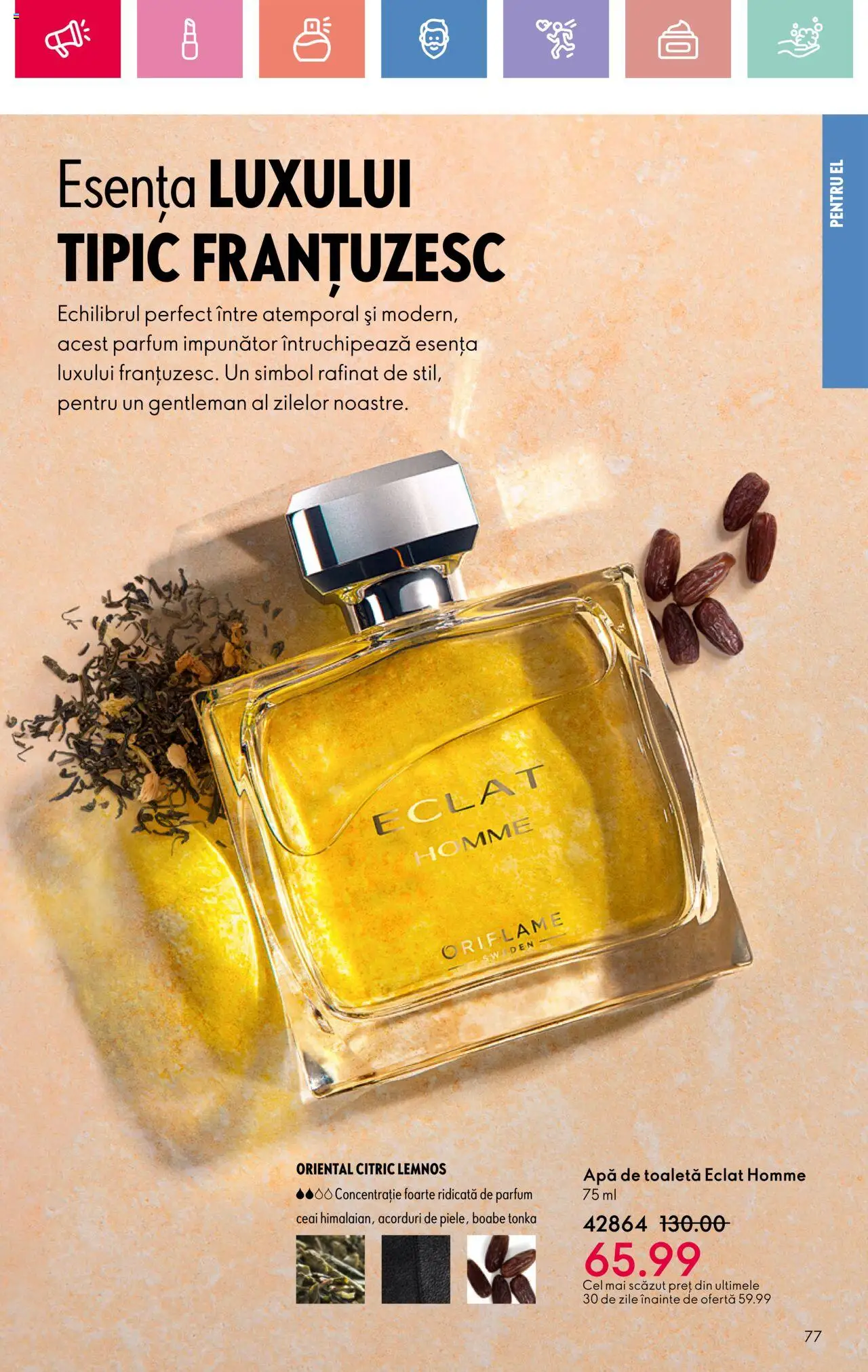 Catalog Oriflame 23 Martie - 12 Aprilie 2025 | Pagina 77 | Produse: Toaletă, Parfum, Ceai, Apă