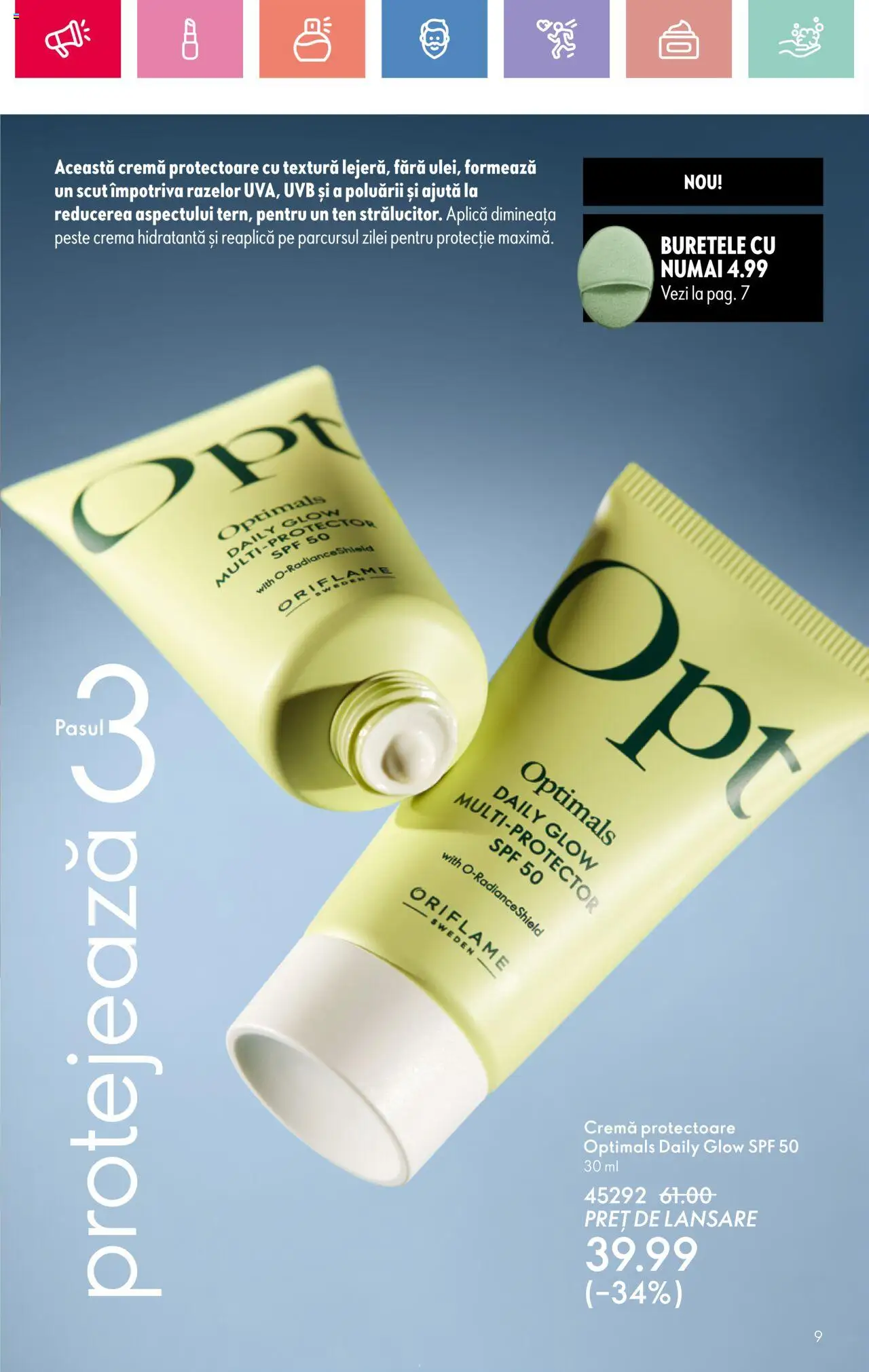 Catalog Oriflame 23 Martie - 12 Aprilie 2025 | Pagina 9 | Produse: Arapsaçı, Cremă, Pește